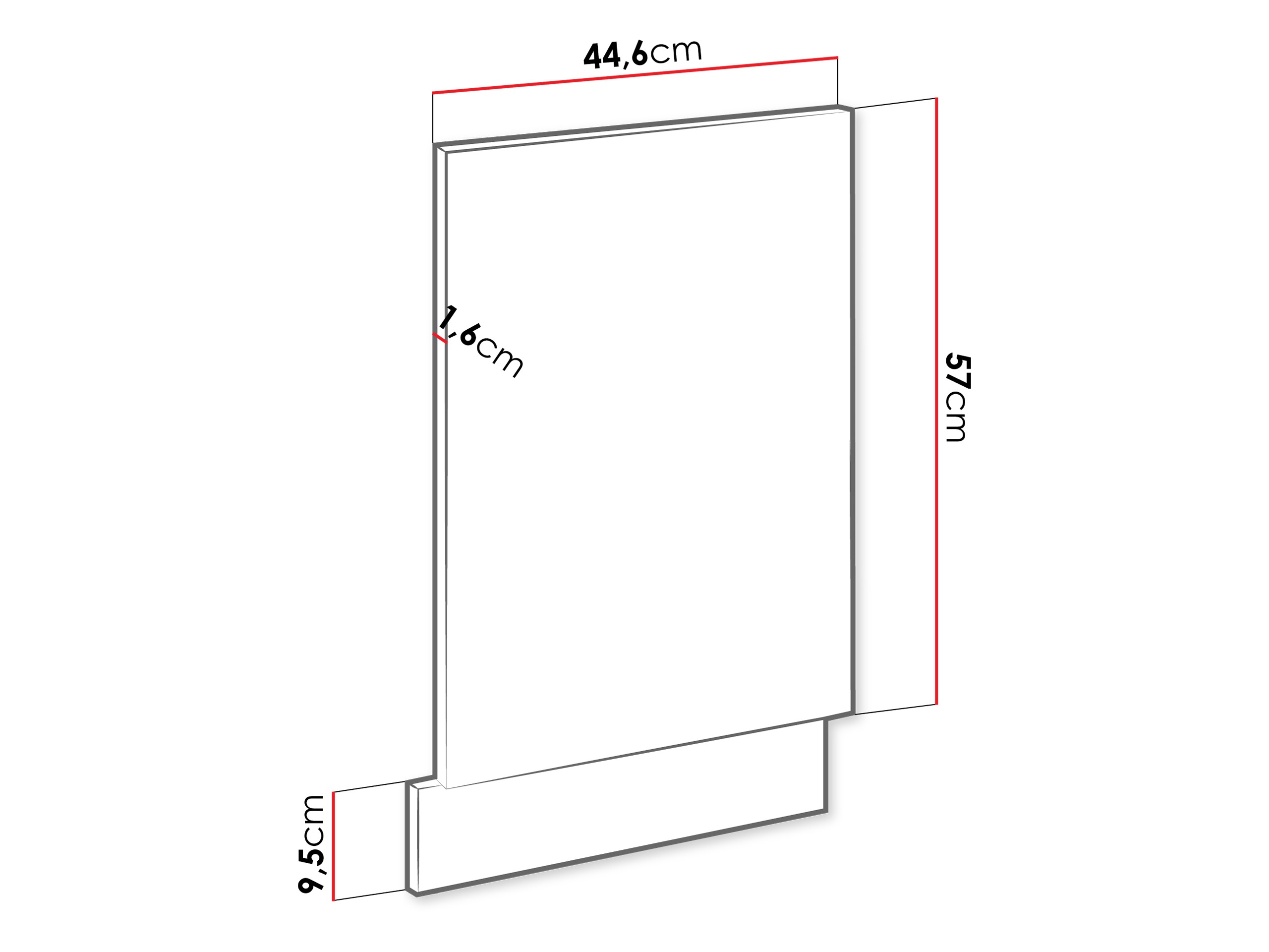 Puerta del lavavajillas Sole 154