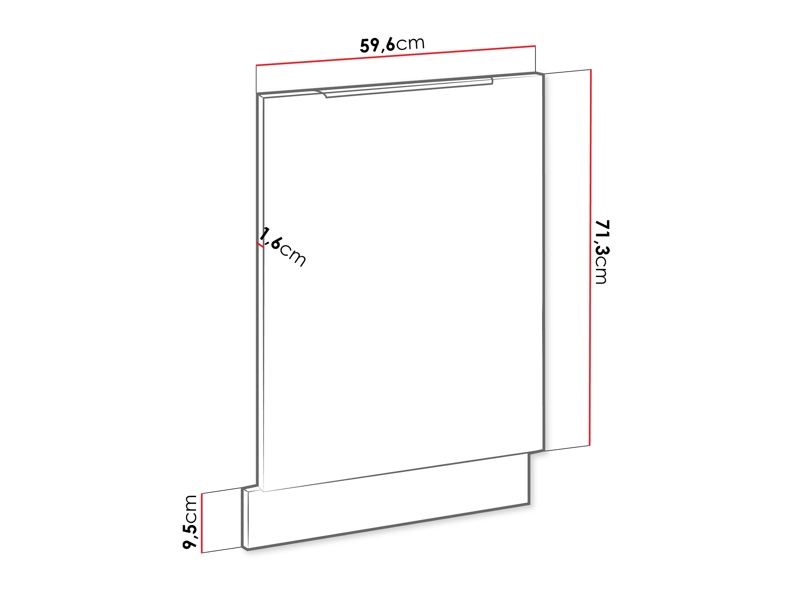Puerta del lavavajillas Sole 157
