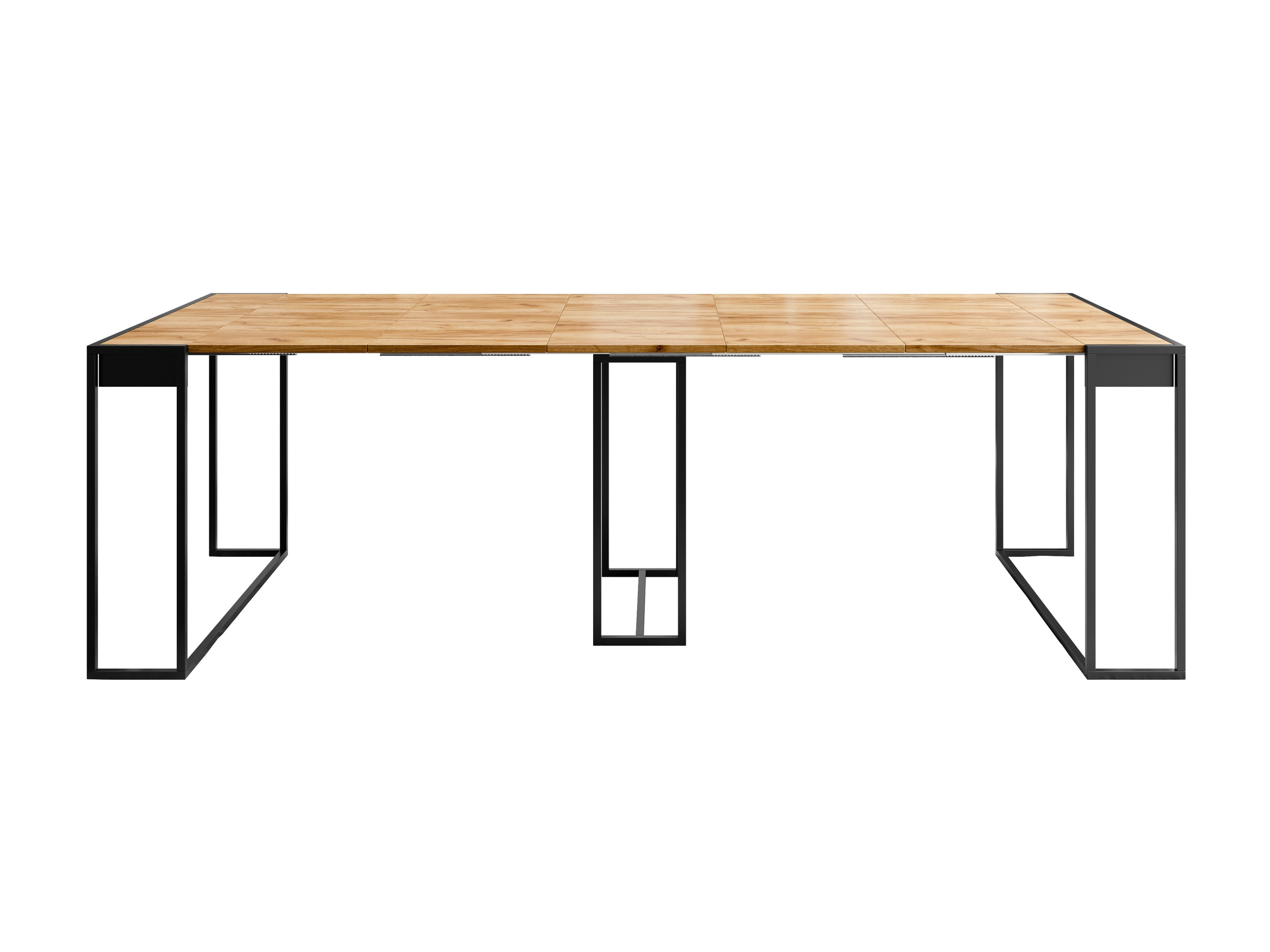 Mesa plegable Oswego 180 (Negro + Craft roble)