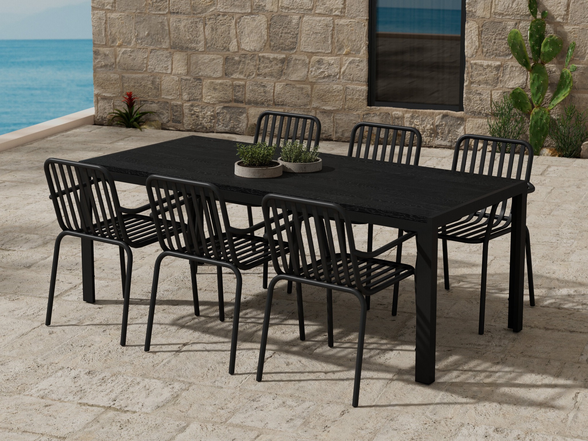 Conjunto de mesa y sillas Dallas 5234