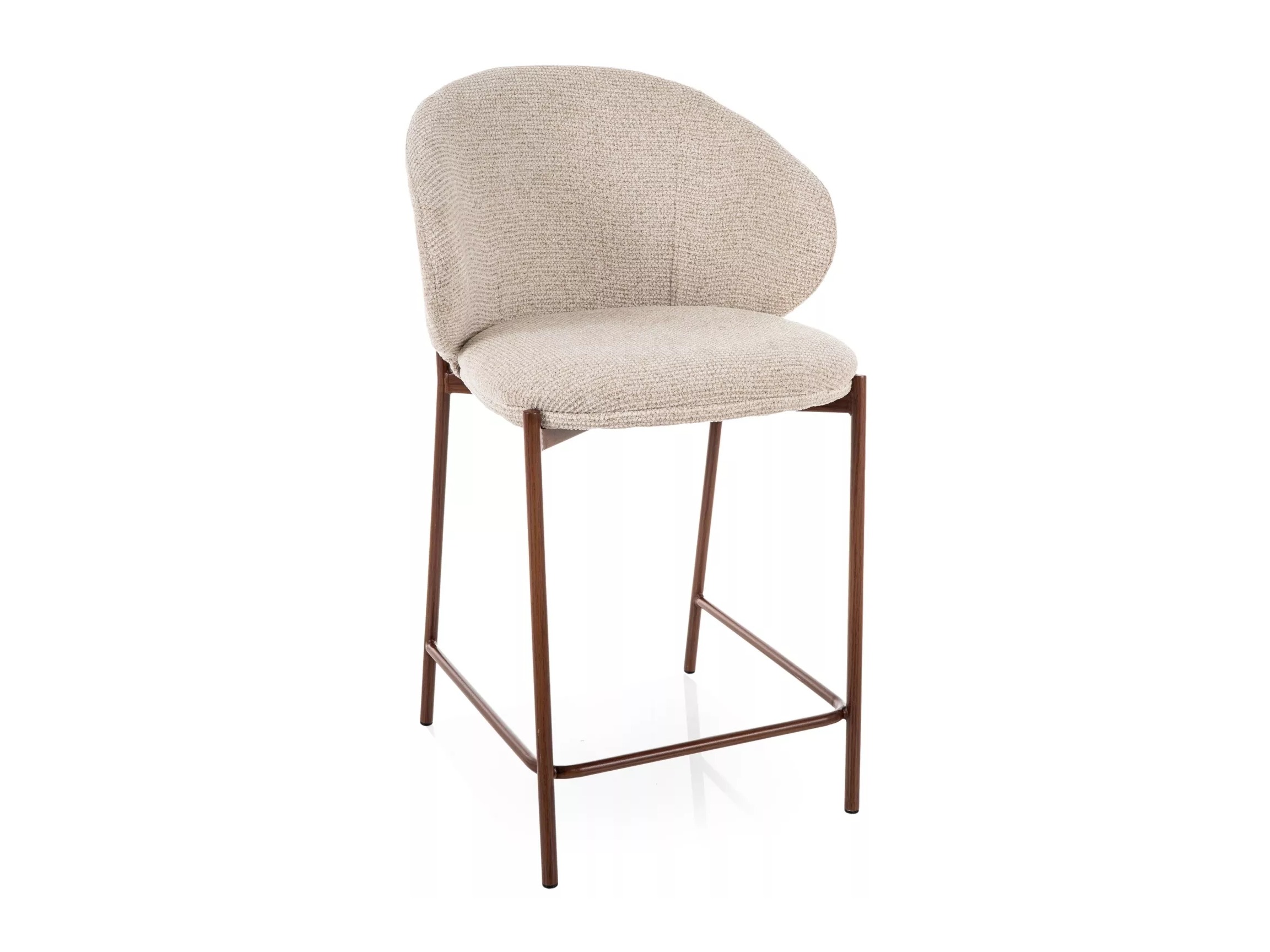 Silla de barra Detroit 947 (Beige claro + Nogal)
