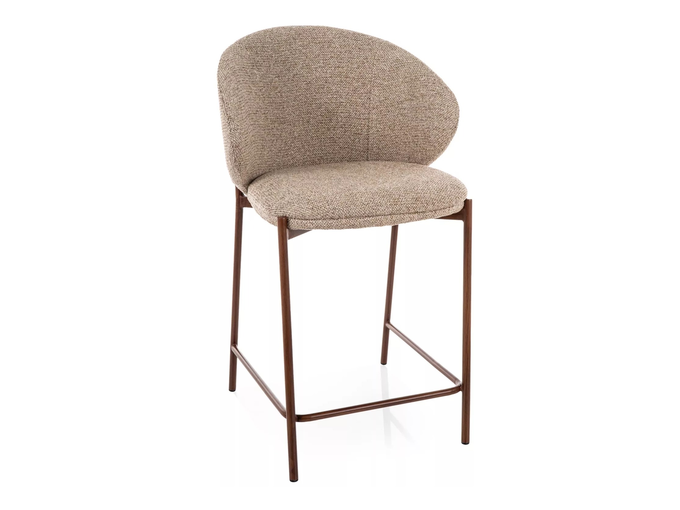 Silla de barra Detroit 947 (De color marrón claro + Nogal)