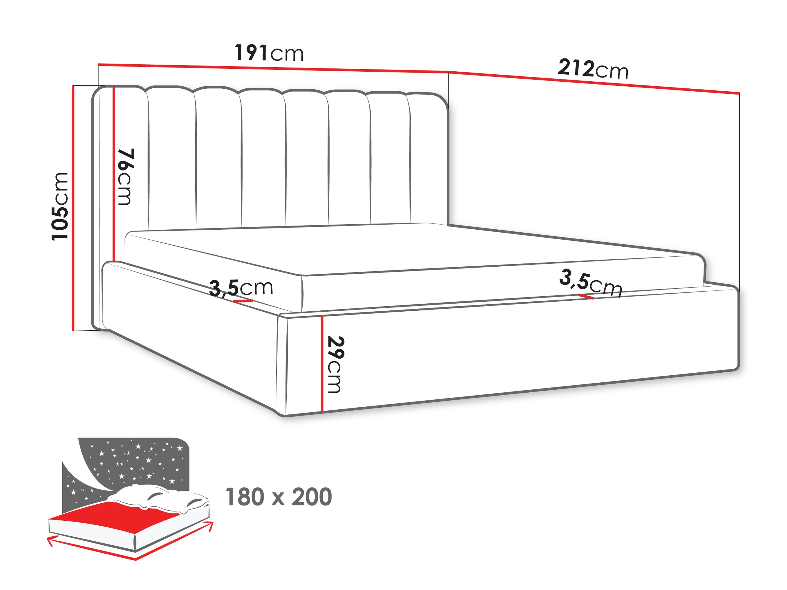 Cama ComfiDream Stylos (Margo 227.04)