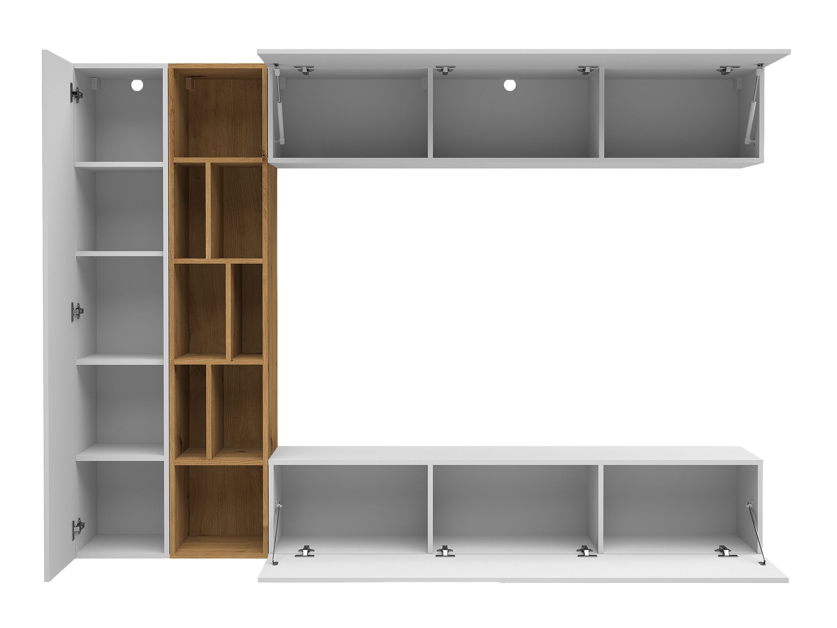 Conjunto de salón Comfivo Natura (Cachemira + Roble Artisan)