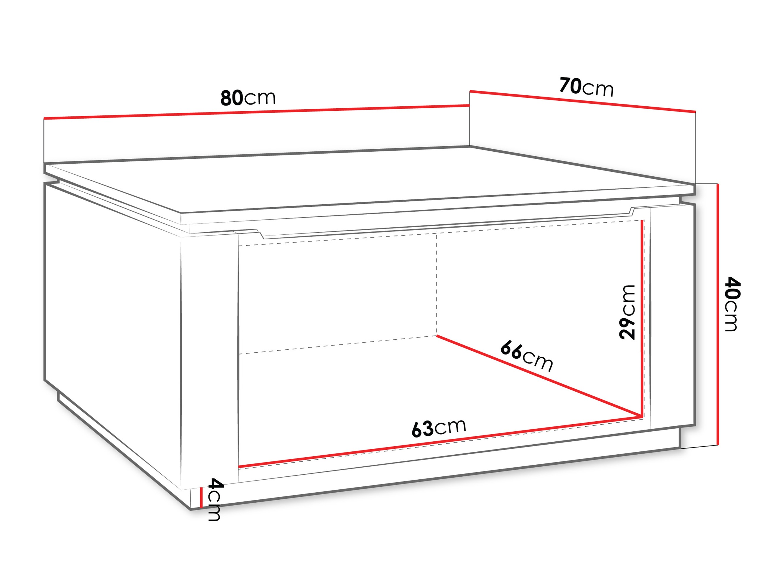 Mesa de centro Comfivo Elivelo 106