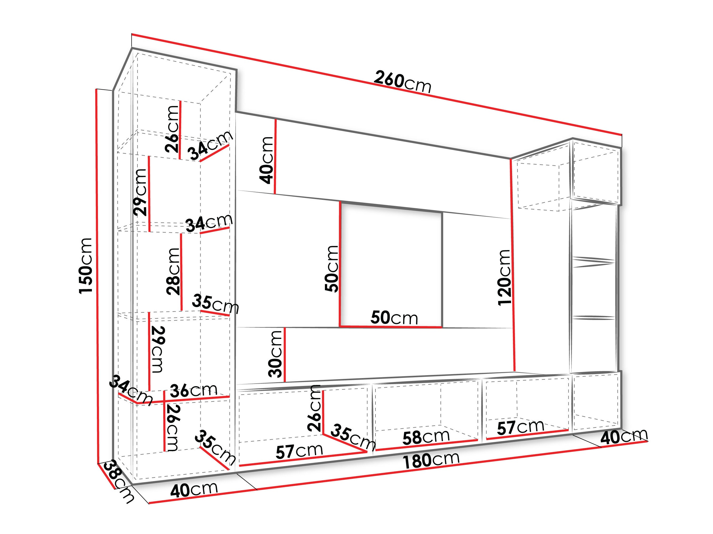 Conjunto de salón Comfivo Salix IV (Negro + Mármol negro)