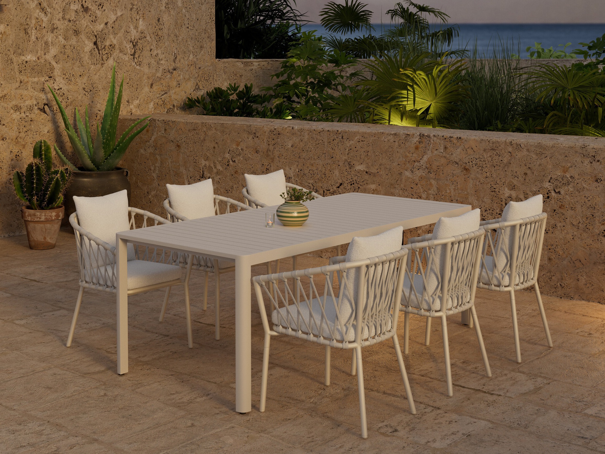 Conjunto de mesa y sillas Dallas 5248