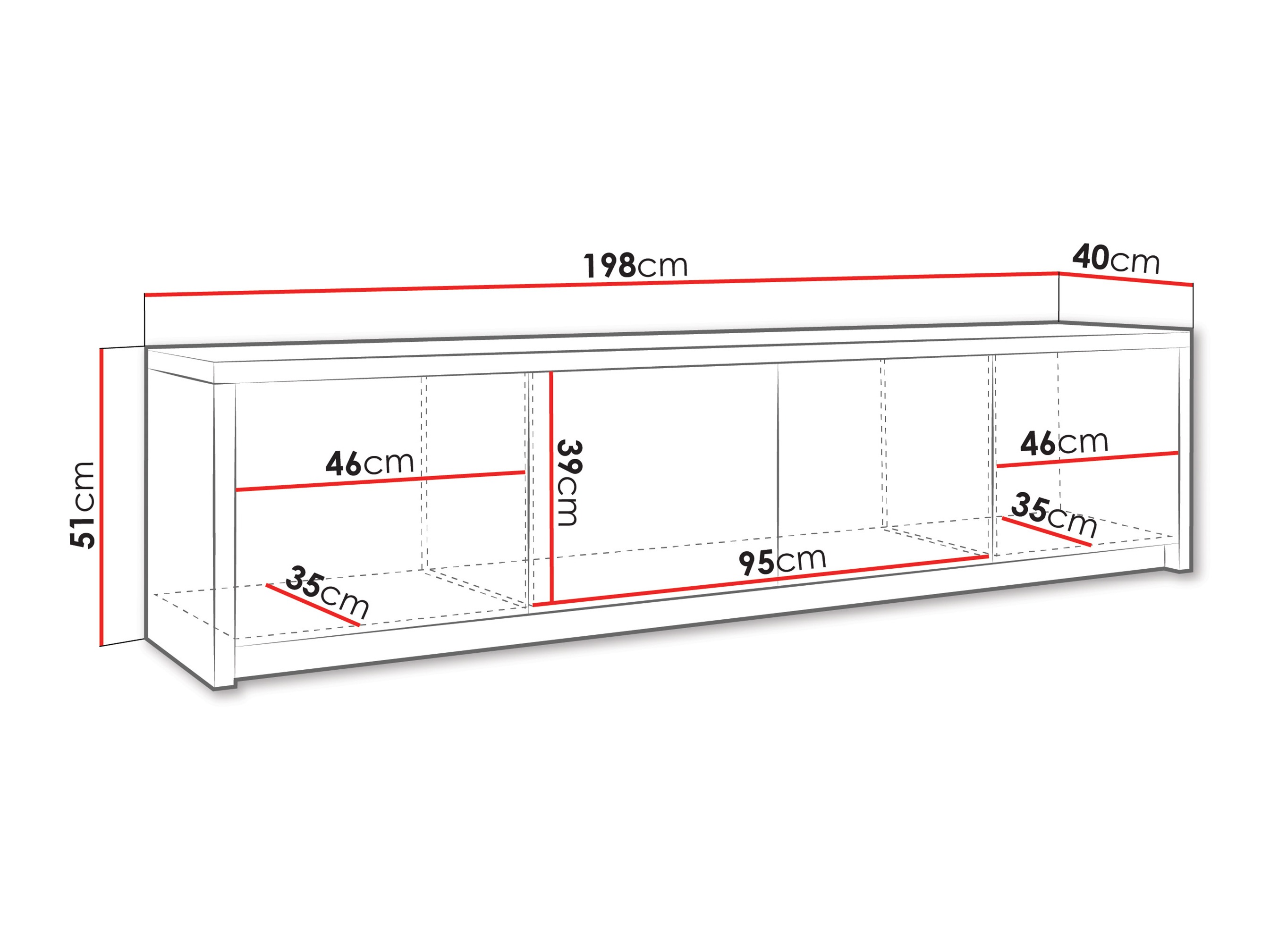 Mueble TV Providence 201 (Blanco)
