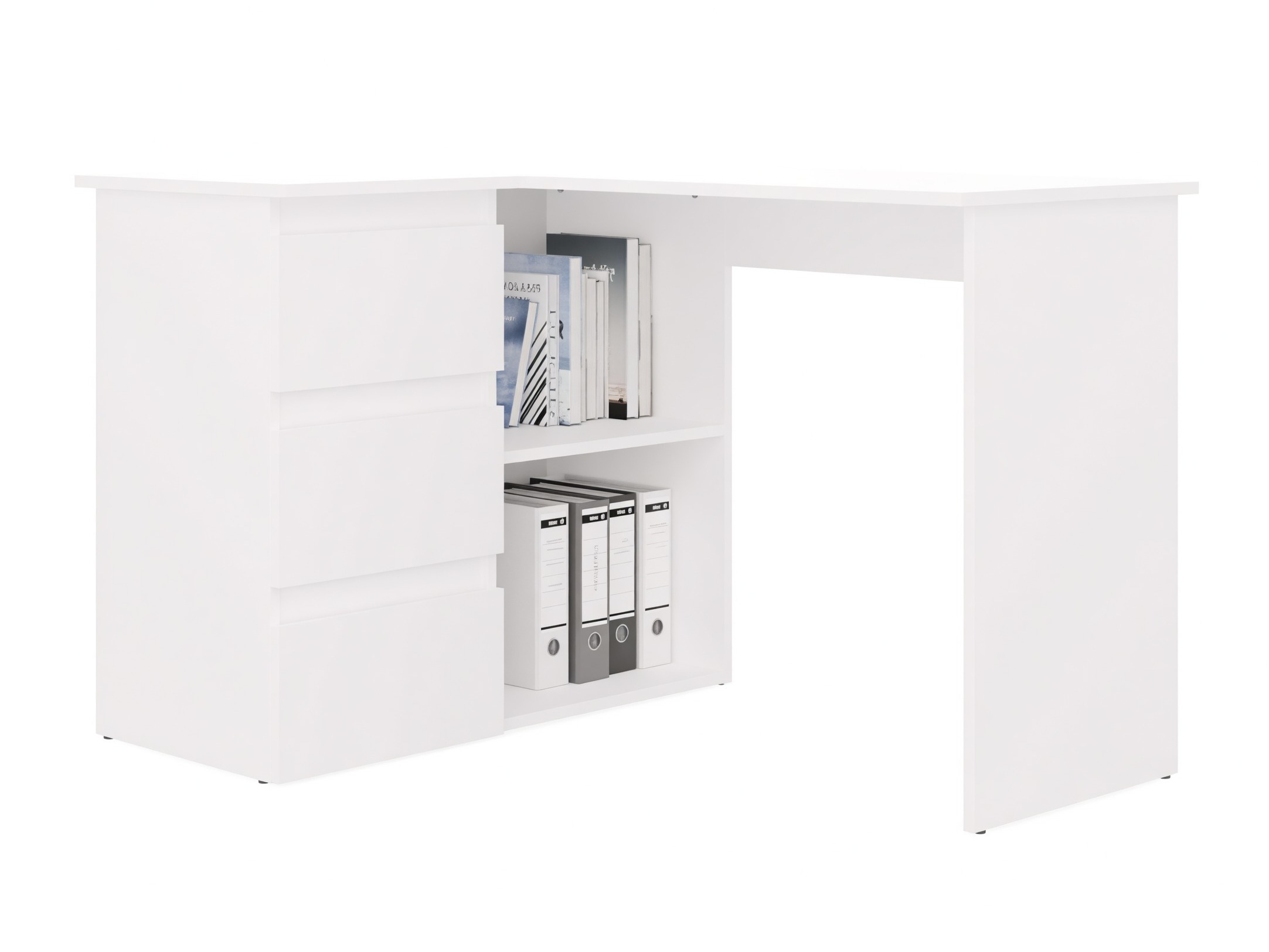 Mesa de ordenador esquinera Mandeville 365 (Blanco)