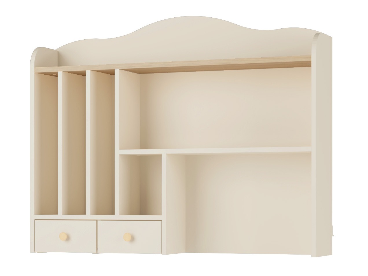 Estantería de pared Velferi 115 (Beige + Roble)