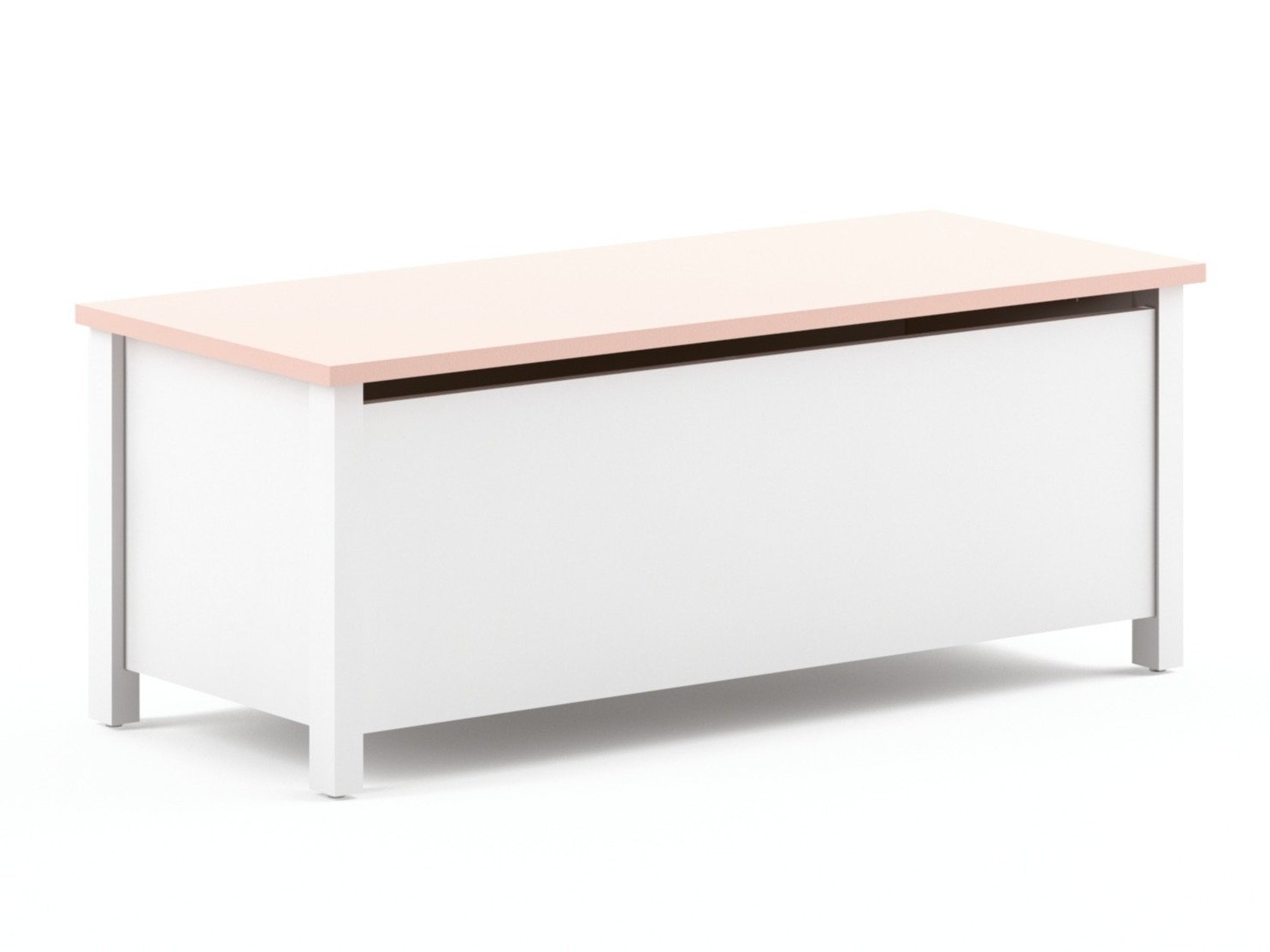 Caja de almacenamiento Velferi 120 (Blanco + Rosa)