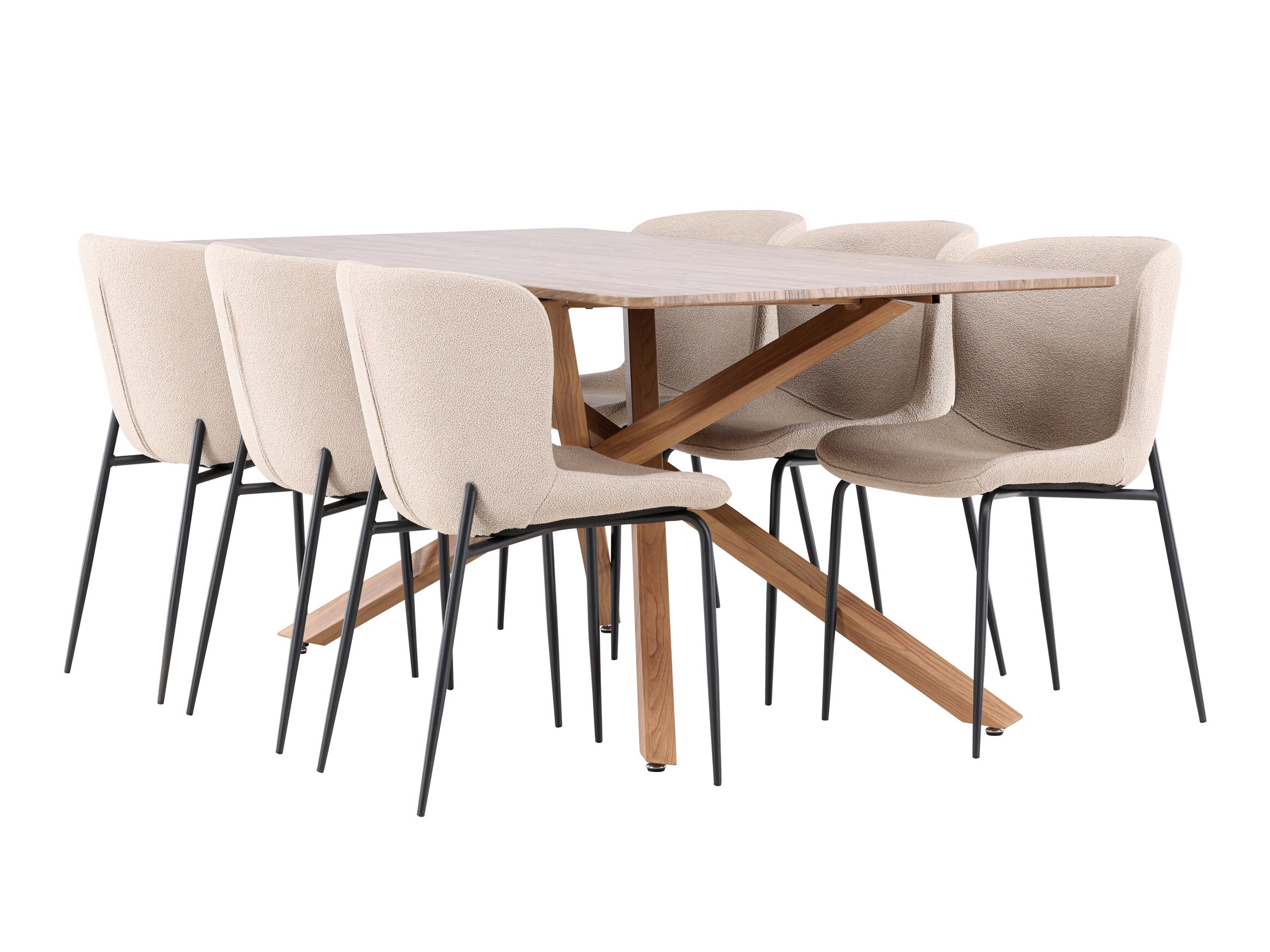 Conjunto de mesas y sillas para comedor Dallas 5102 (Beige)