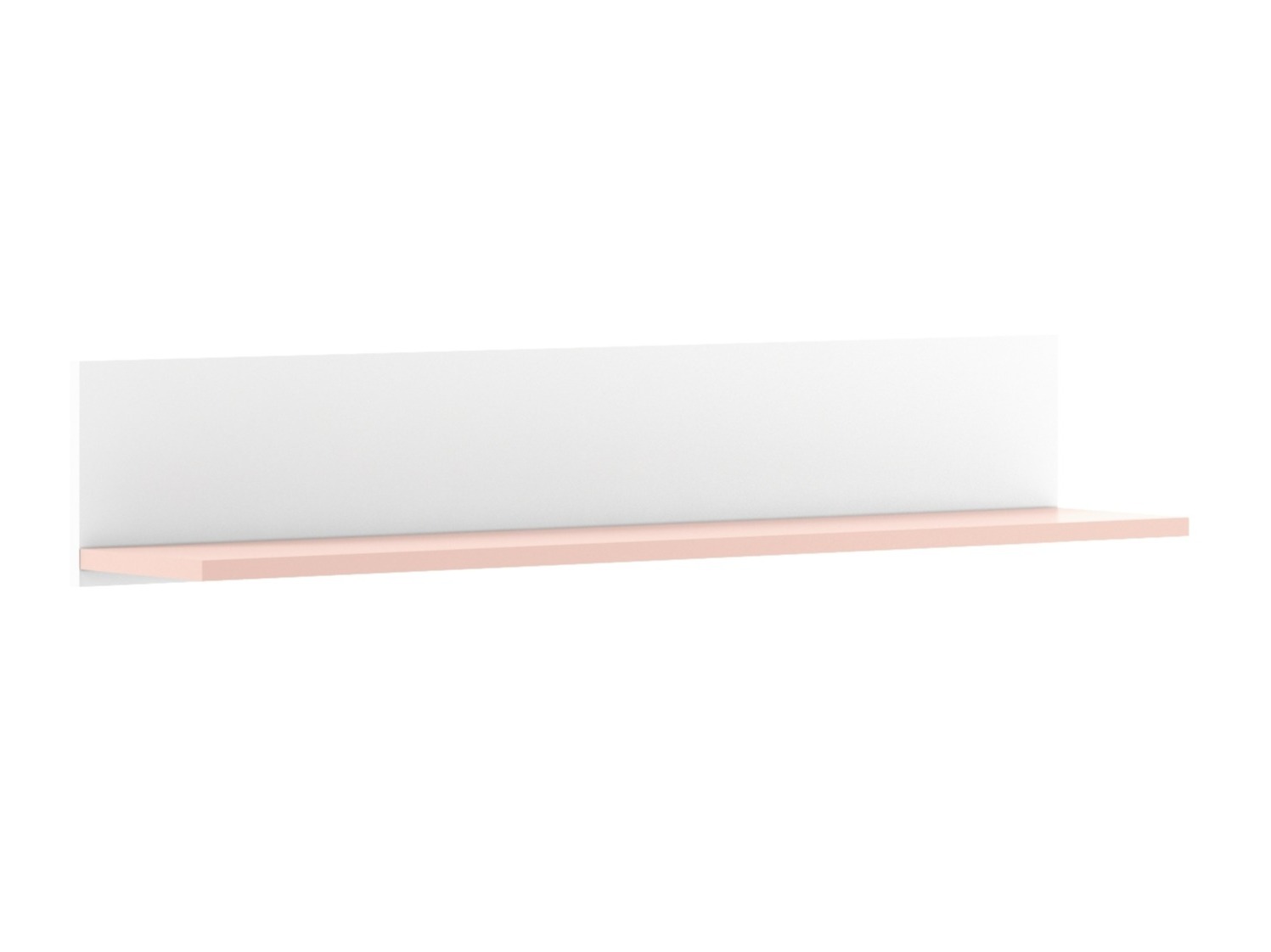 Estantería de pared Velferi 122 (Blanco + Rosa)