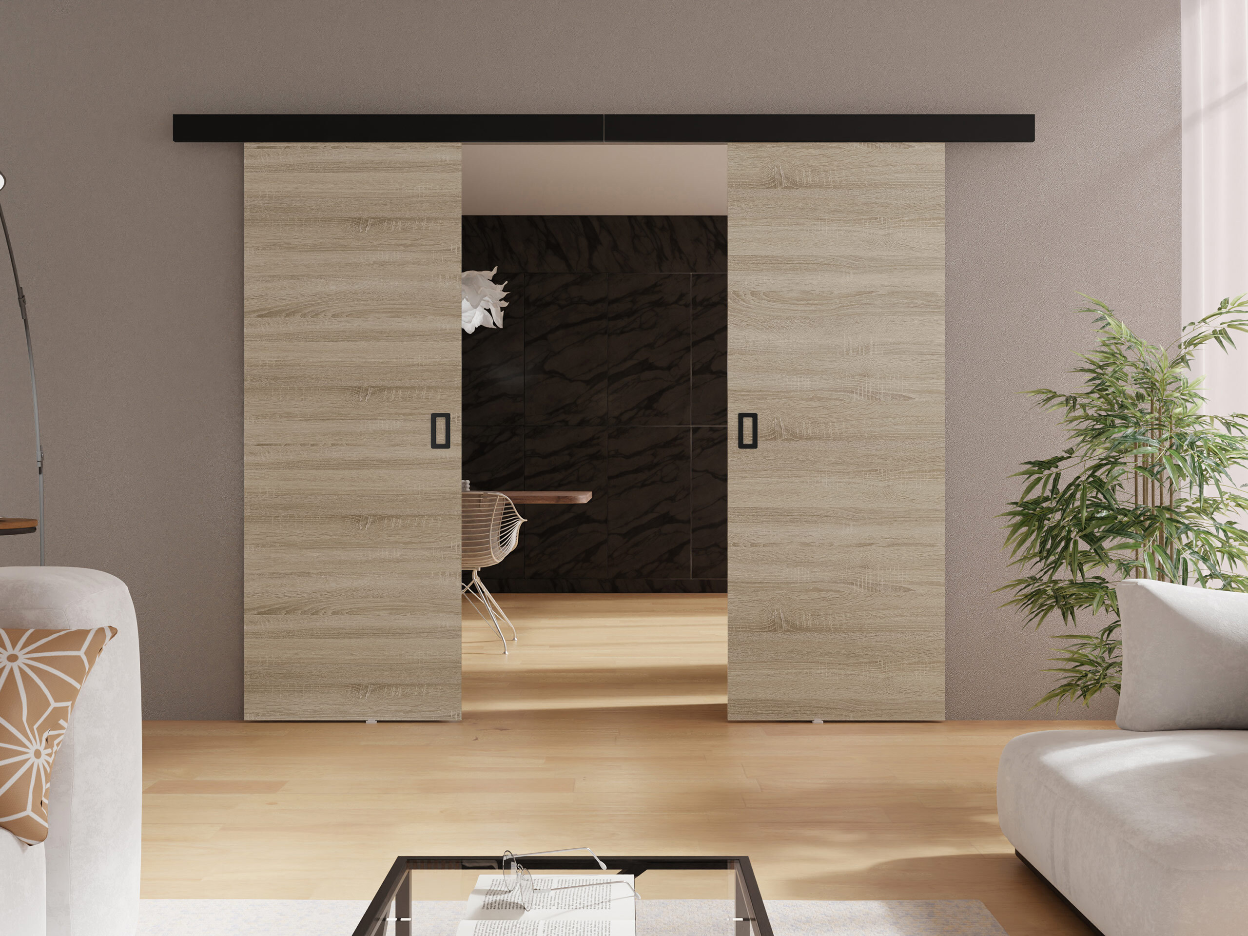 Puerta corredera Dover 198 (Roble Sonoma)