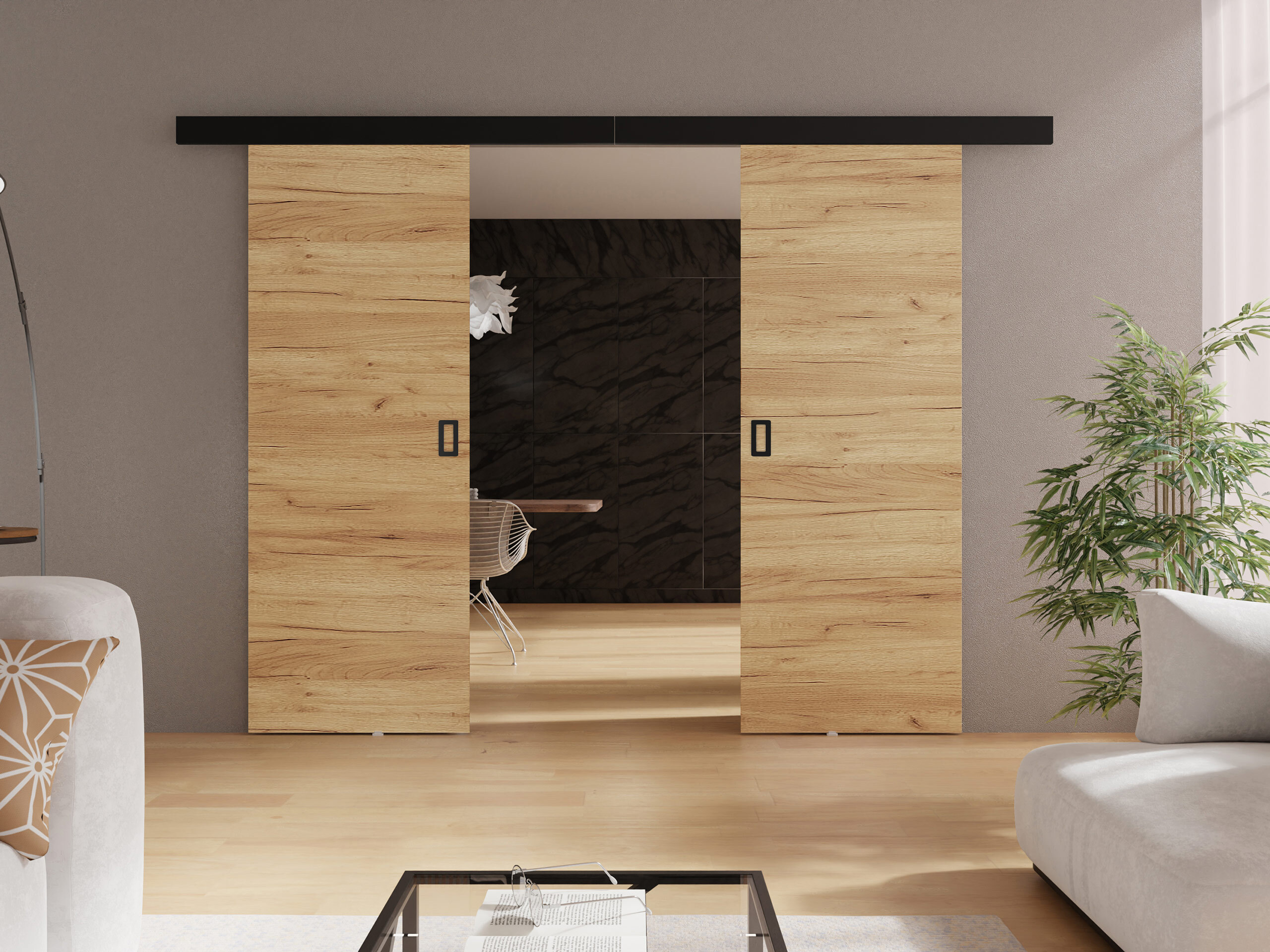 Puerta corredera Dover 200 (Craft roble)
