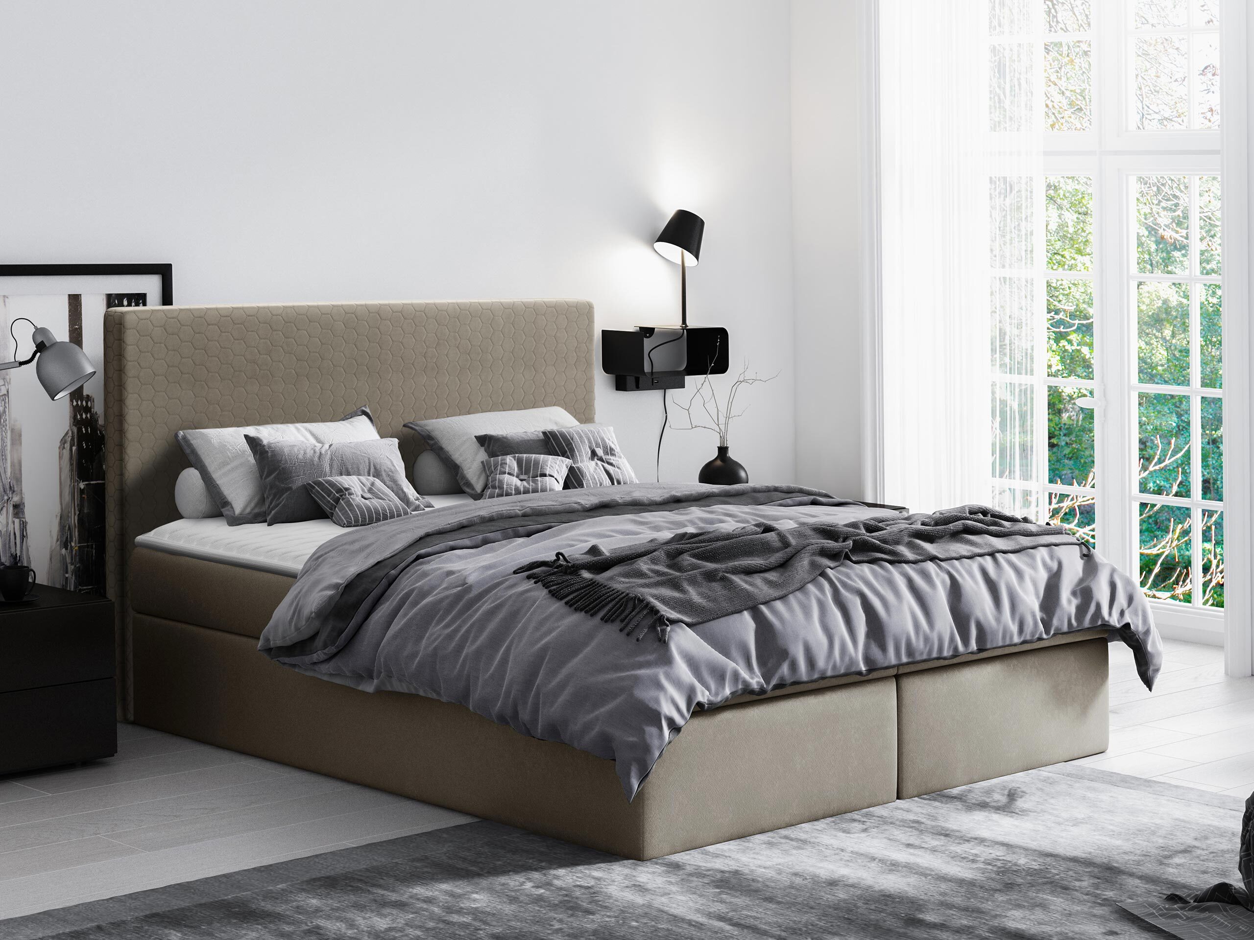 Cama continental Nix (Velluto 3)