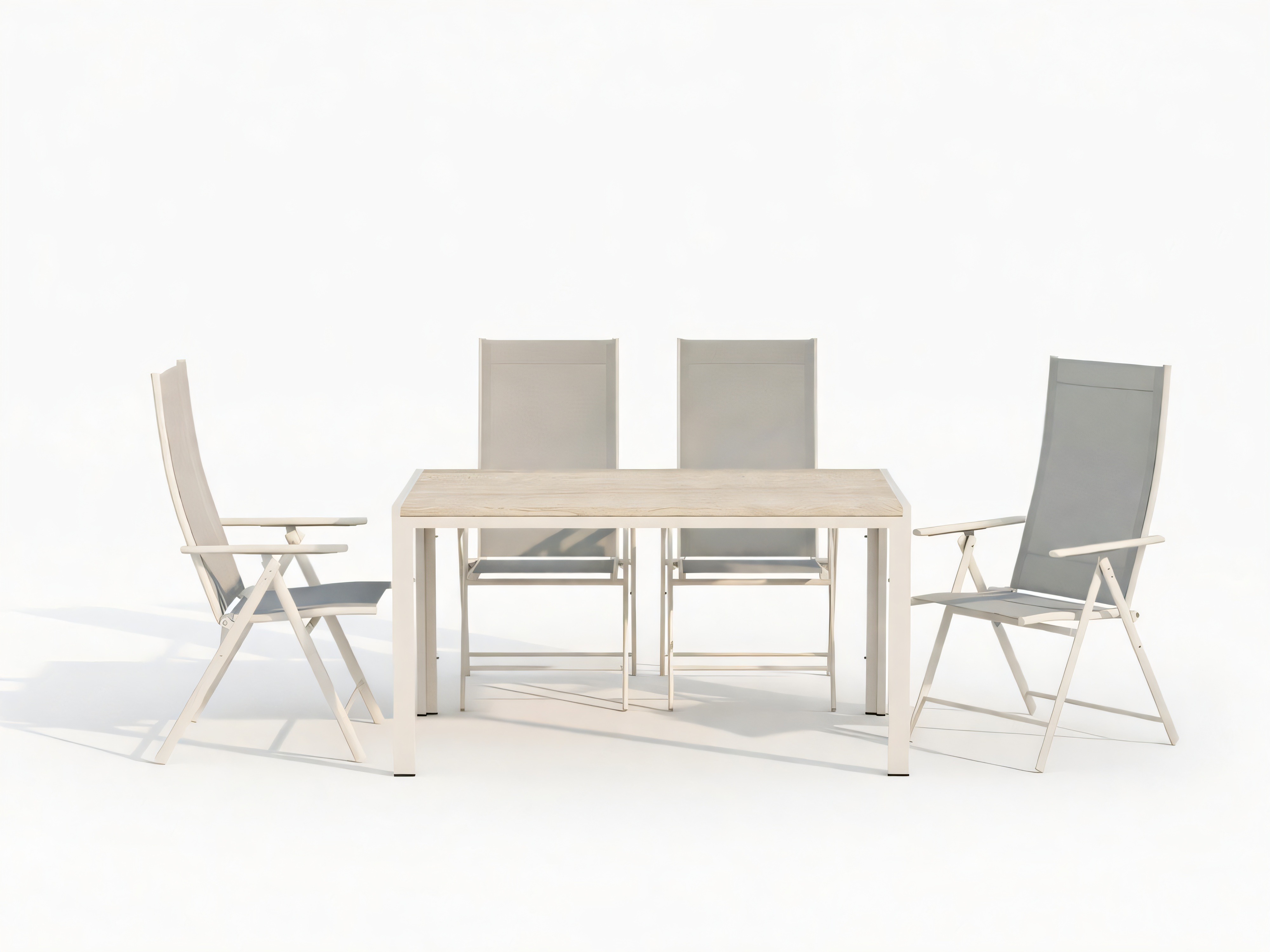 Conjunto de mesa y sillas Dallas 5261 (Beige)