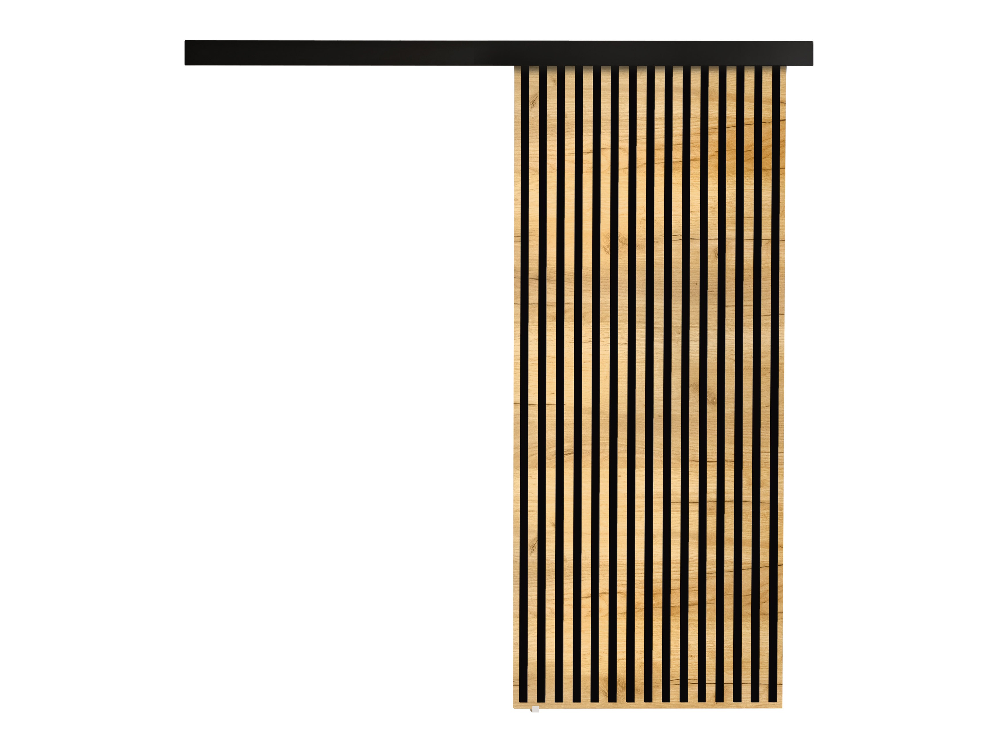 Puerta corredera Dover 202 (Roble dorado artesanal + Negro)