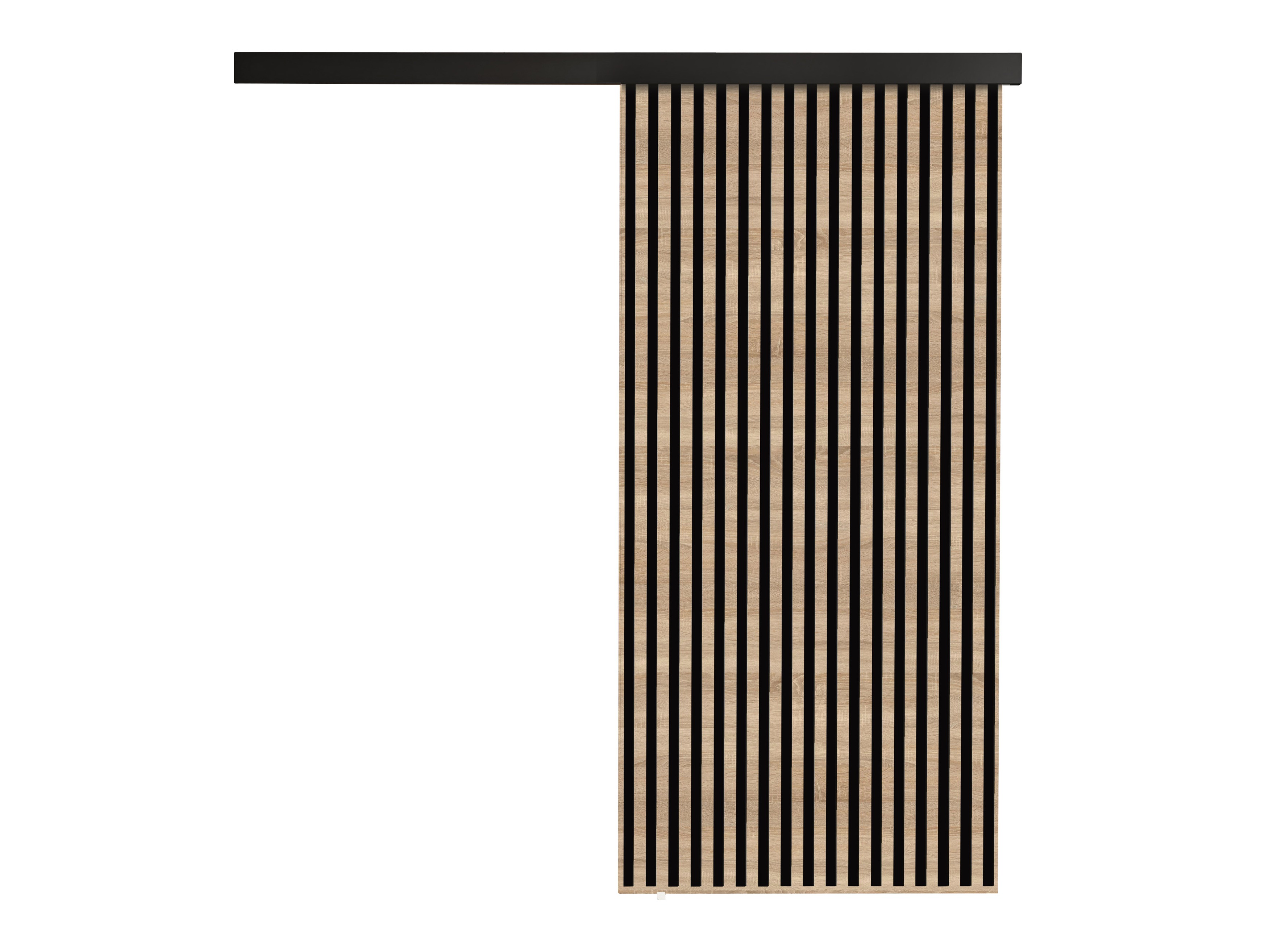 Puerta corredera Dover 203 (Roble Sonoma + Negro)