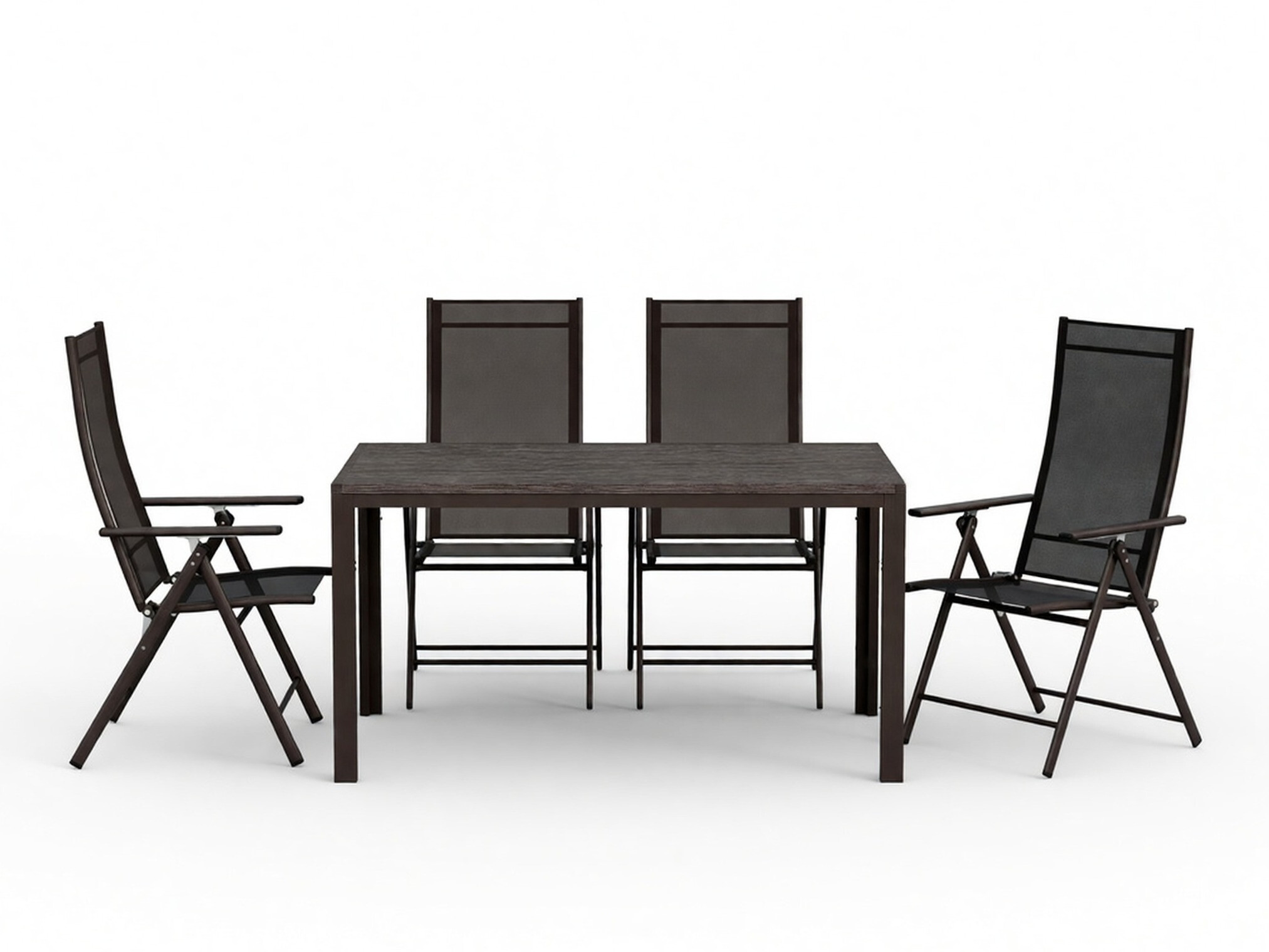 Conjunto de mesa y sillas Dallas 5261 (Negro)