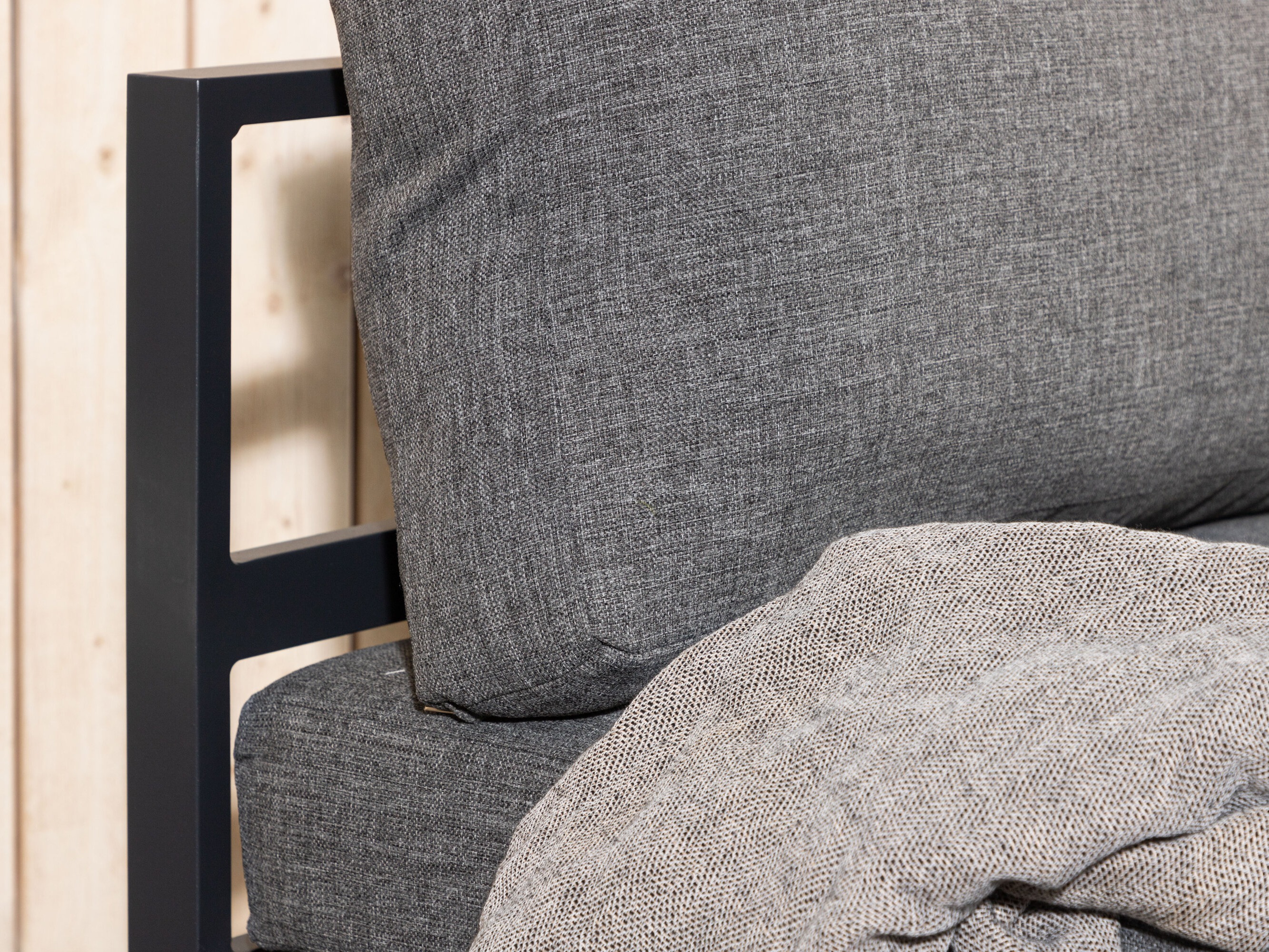 Sillón plara exterior Camorlo 100 (Gris + Negro)