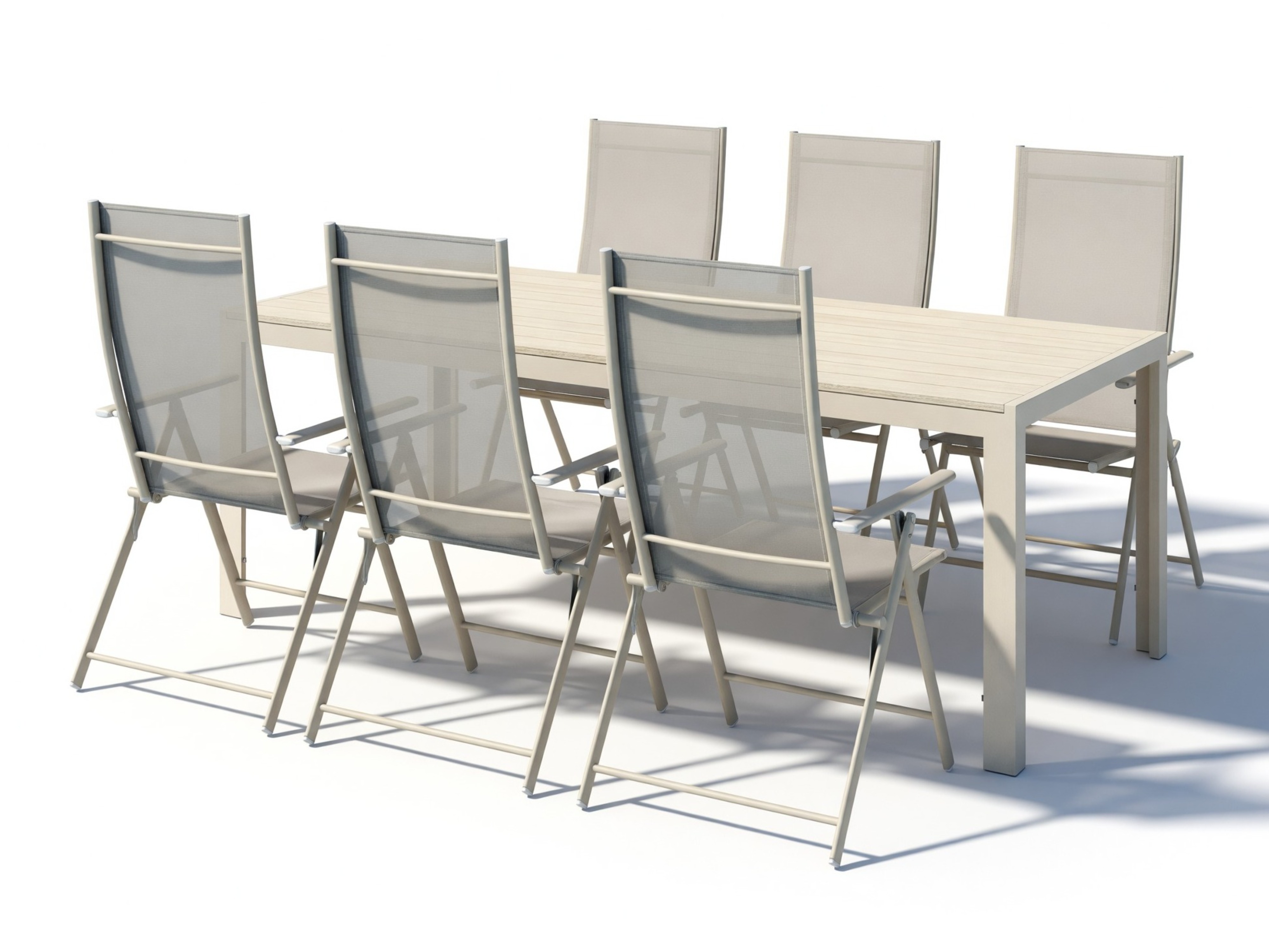 Conjunto de mesa y sillas Dallas 5263 (Beige)