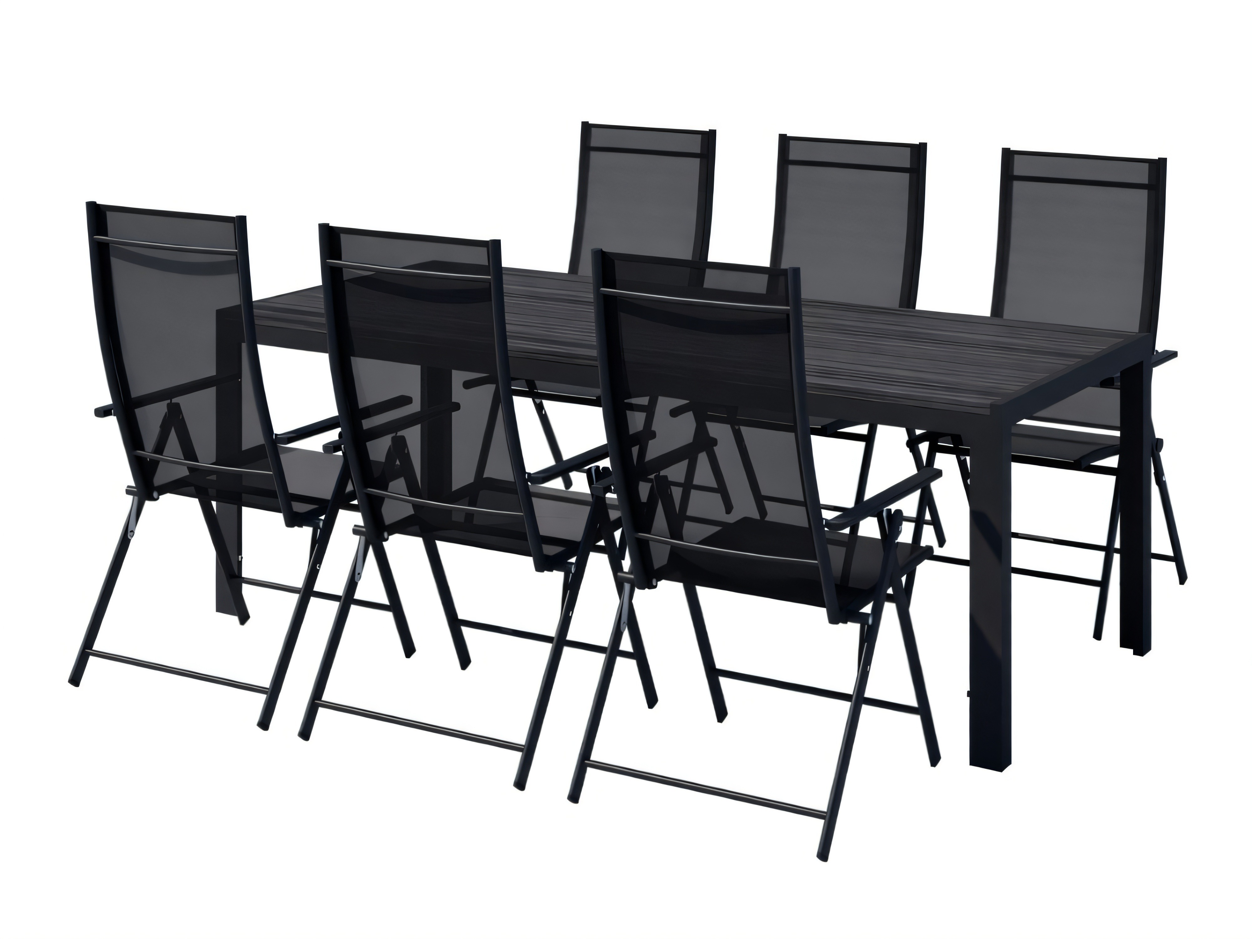 Conjunto de mesa y sillas Dallas 5263 (Negro)