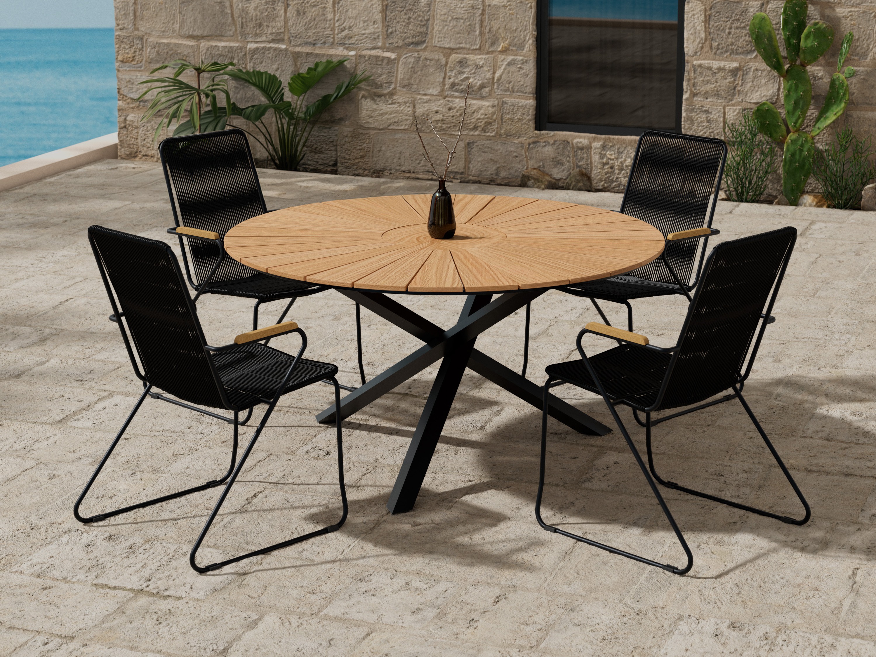 Conjunto de mesa y sillas Dallas 5272