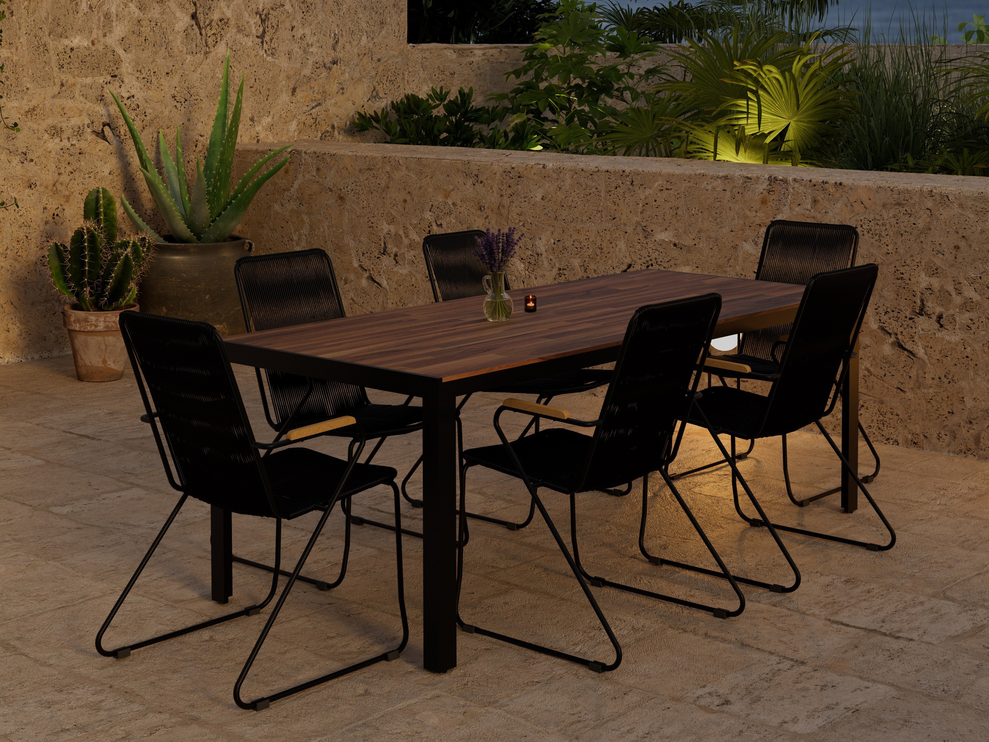 Conjunto de mesa y sillas Dallas 5273