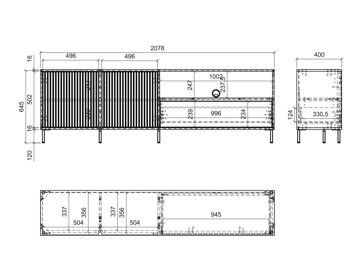 Mueble TV Ruvrevi 101 (Cachemira)