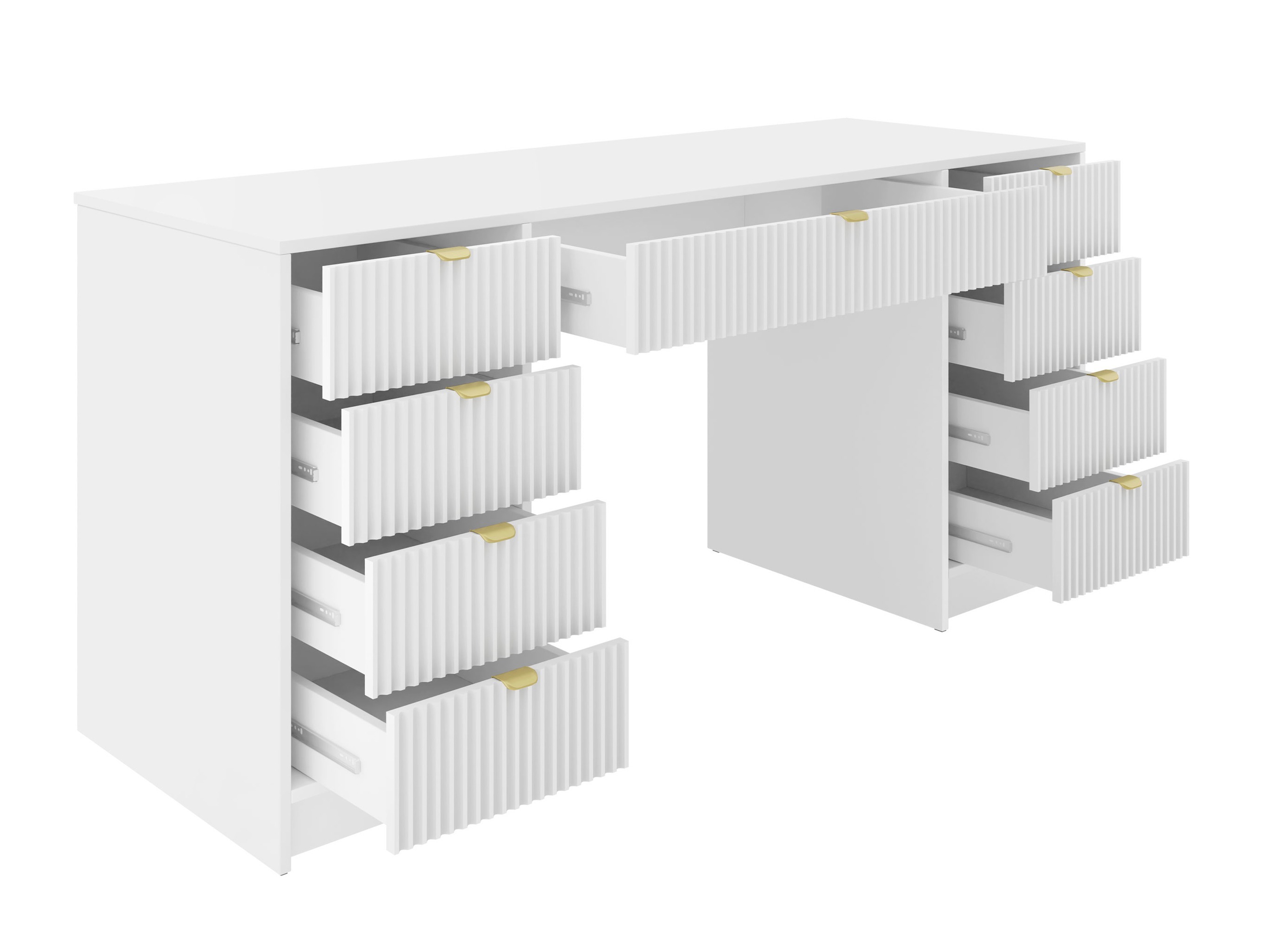 Conjunto para oficina en casa Comfivo Papilio VI (Blanco)
