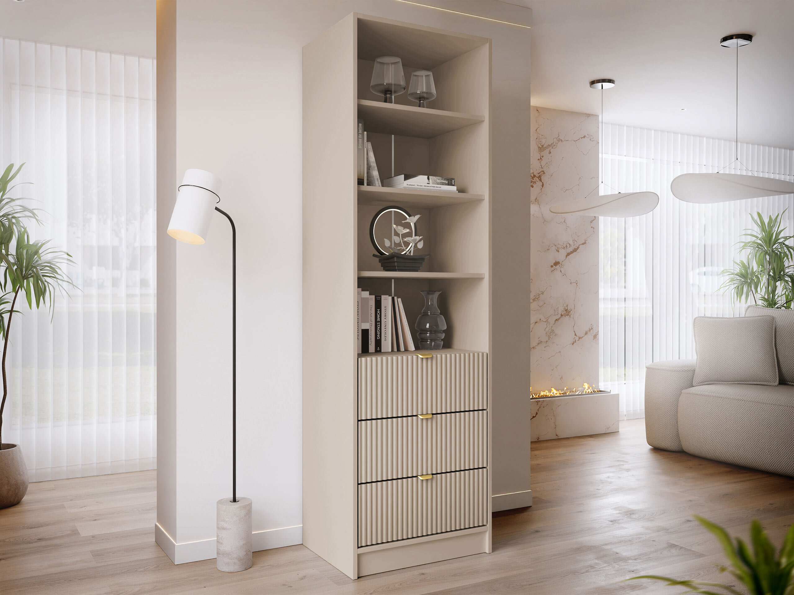 Estantería Comfivo Papilio (Beige)
