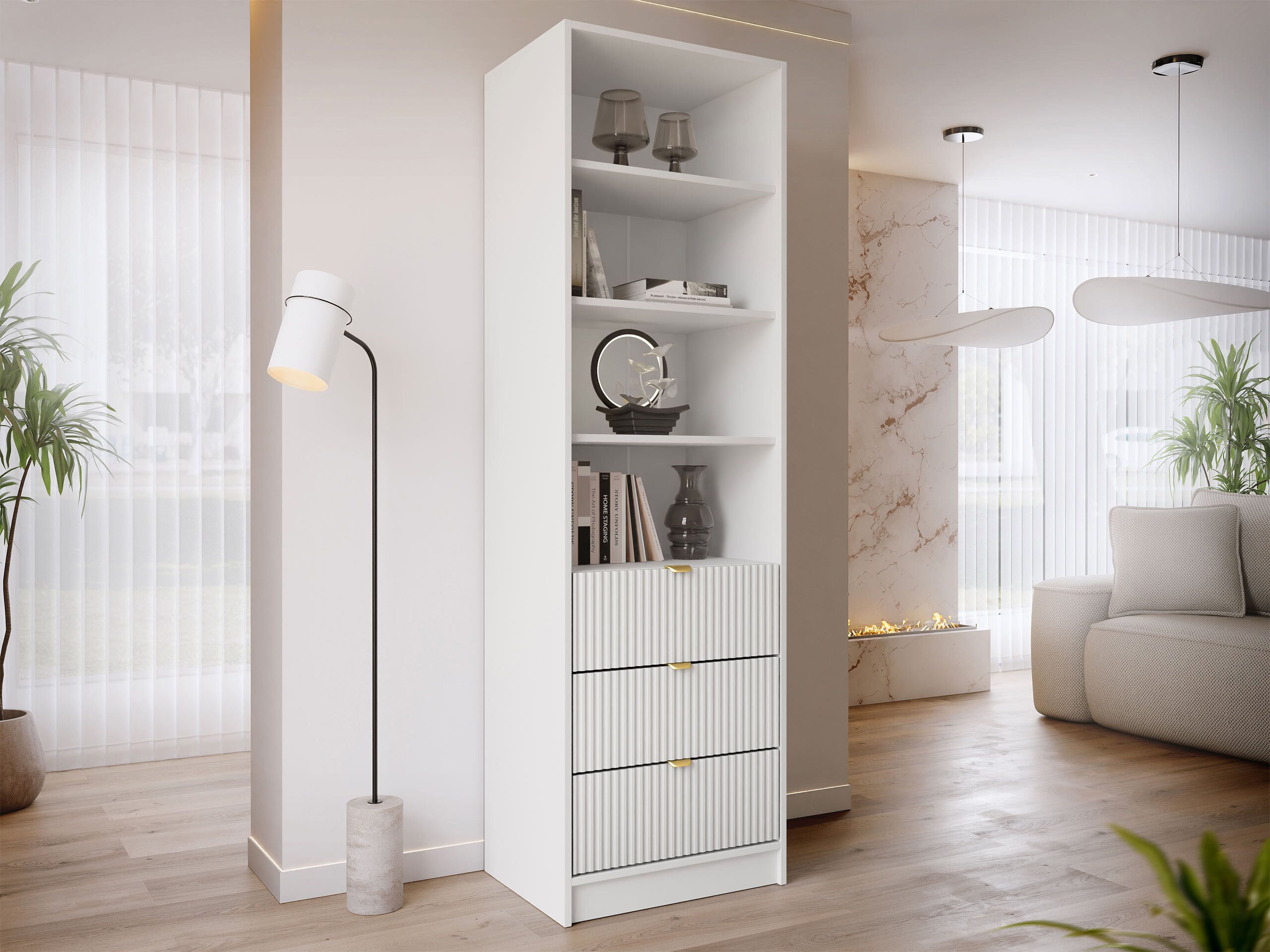 Estantería Comfivo Papilio (Blanco)