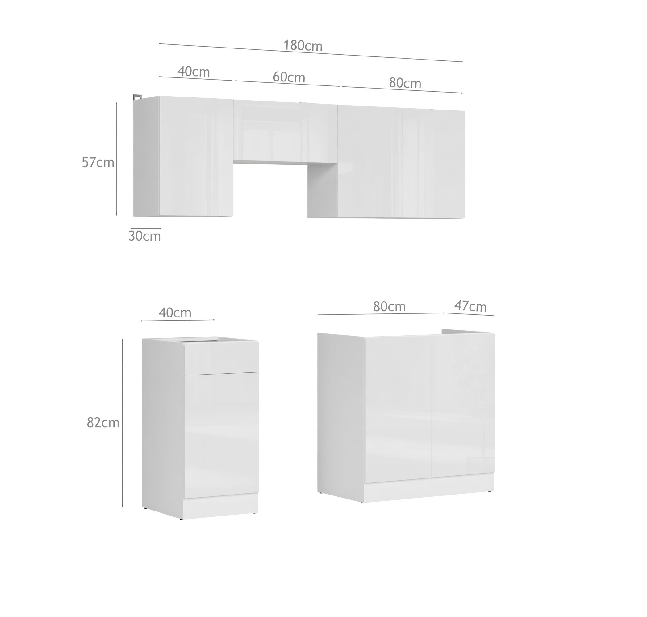 Conjunto de cocina modular Juno 117
