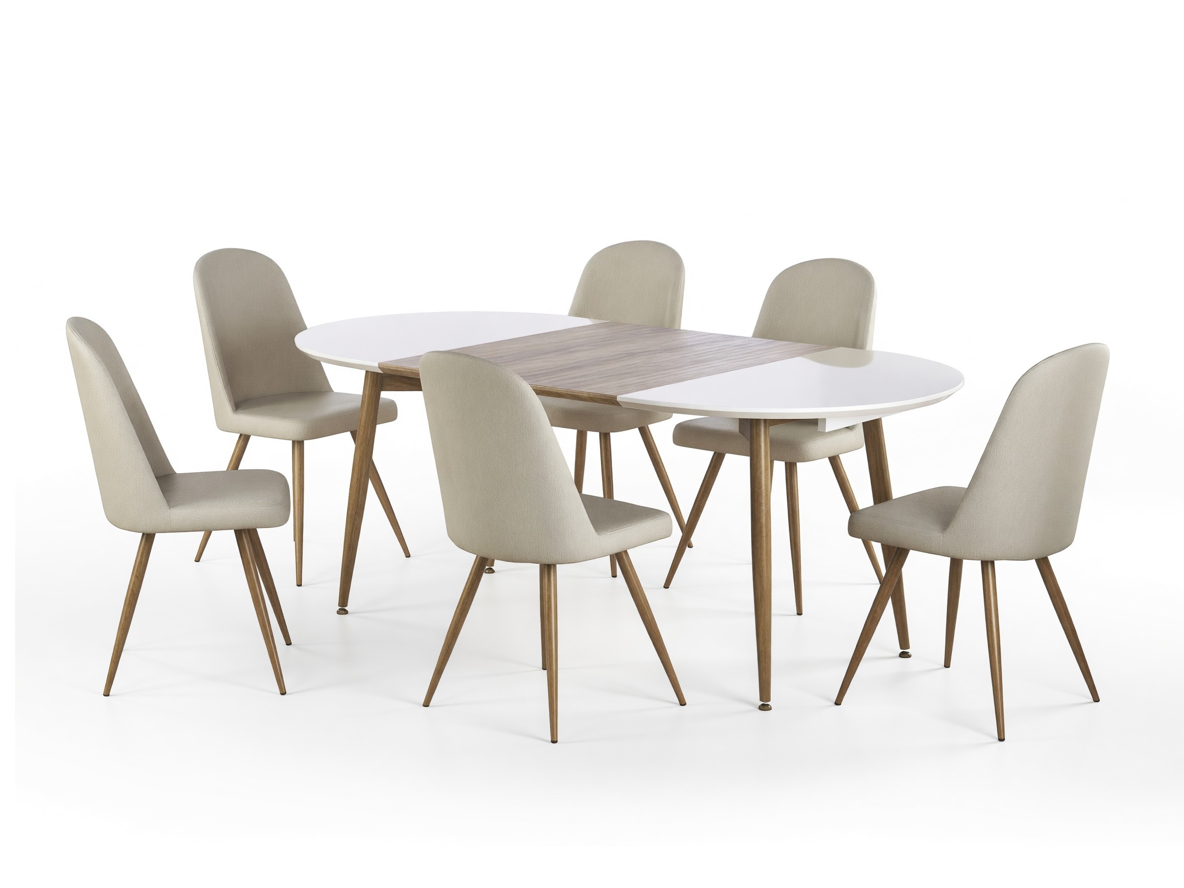 Conjunto de mesas y sillas para comedor Houston Humus