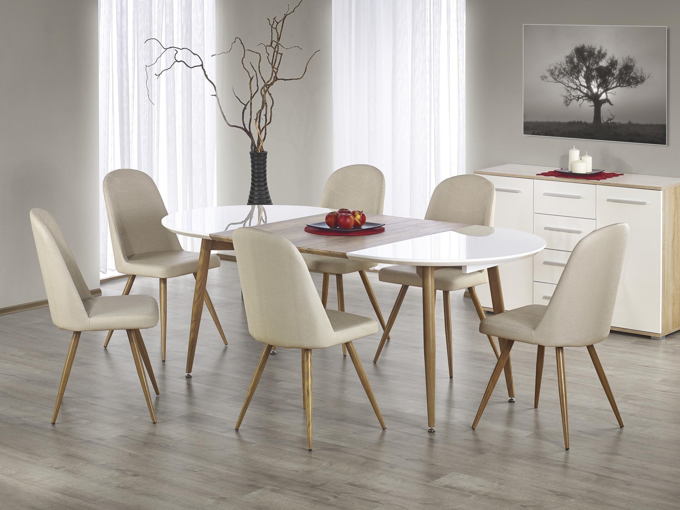 Mesa Houston Humus (Blanco + Miel de roble)