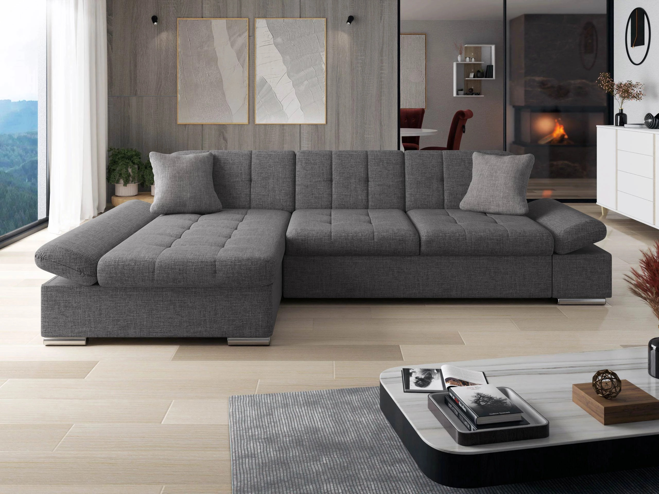 Sofá rinconero Comfivo Serenitas (Lux 06 + Lux 05)