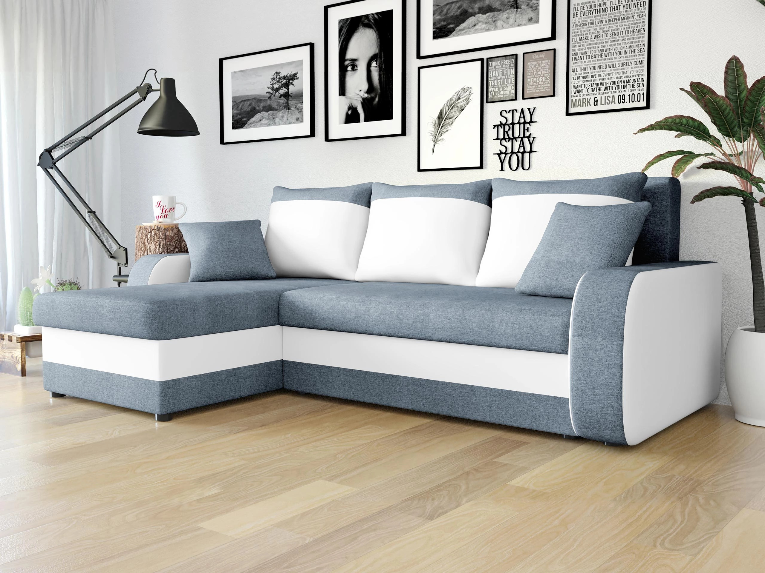 Sofá rinconero Comfivo Melissa (Bristol 2442 + Soft 017)