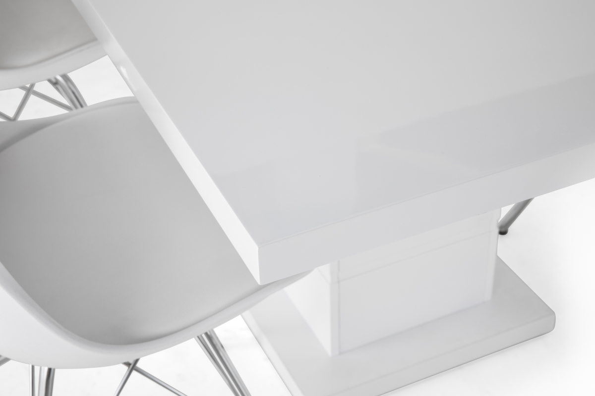 Conjunto de comedor Scandinavian Choice 609 (Blanco + Plata)