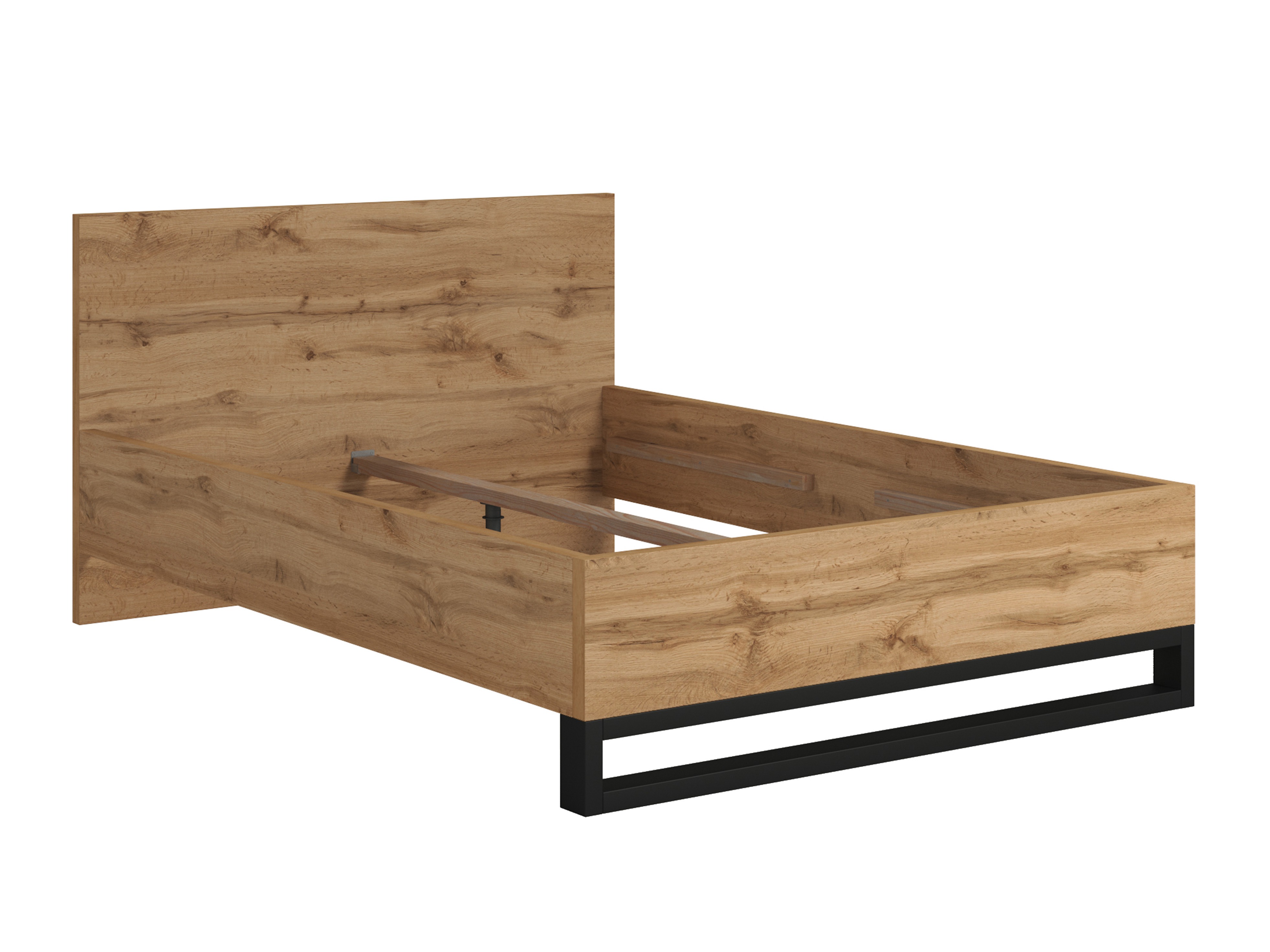 Cama Avicavu 118 (Roble wotan + Negro)