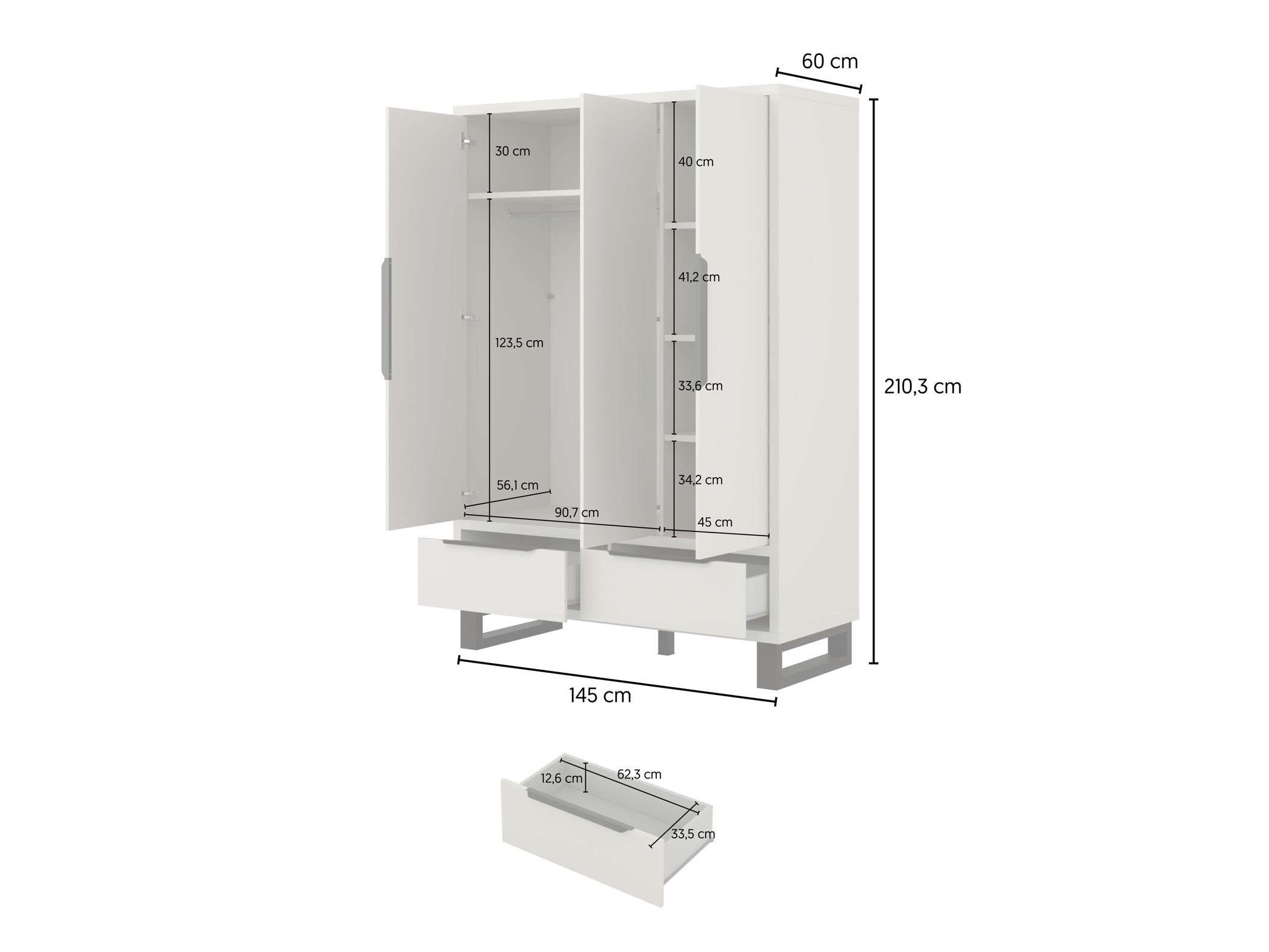Conjunto de dormitorio Avicavu 119