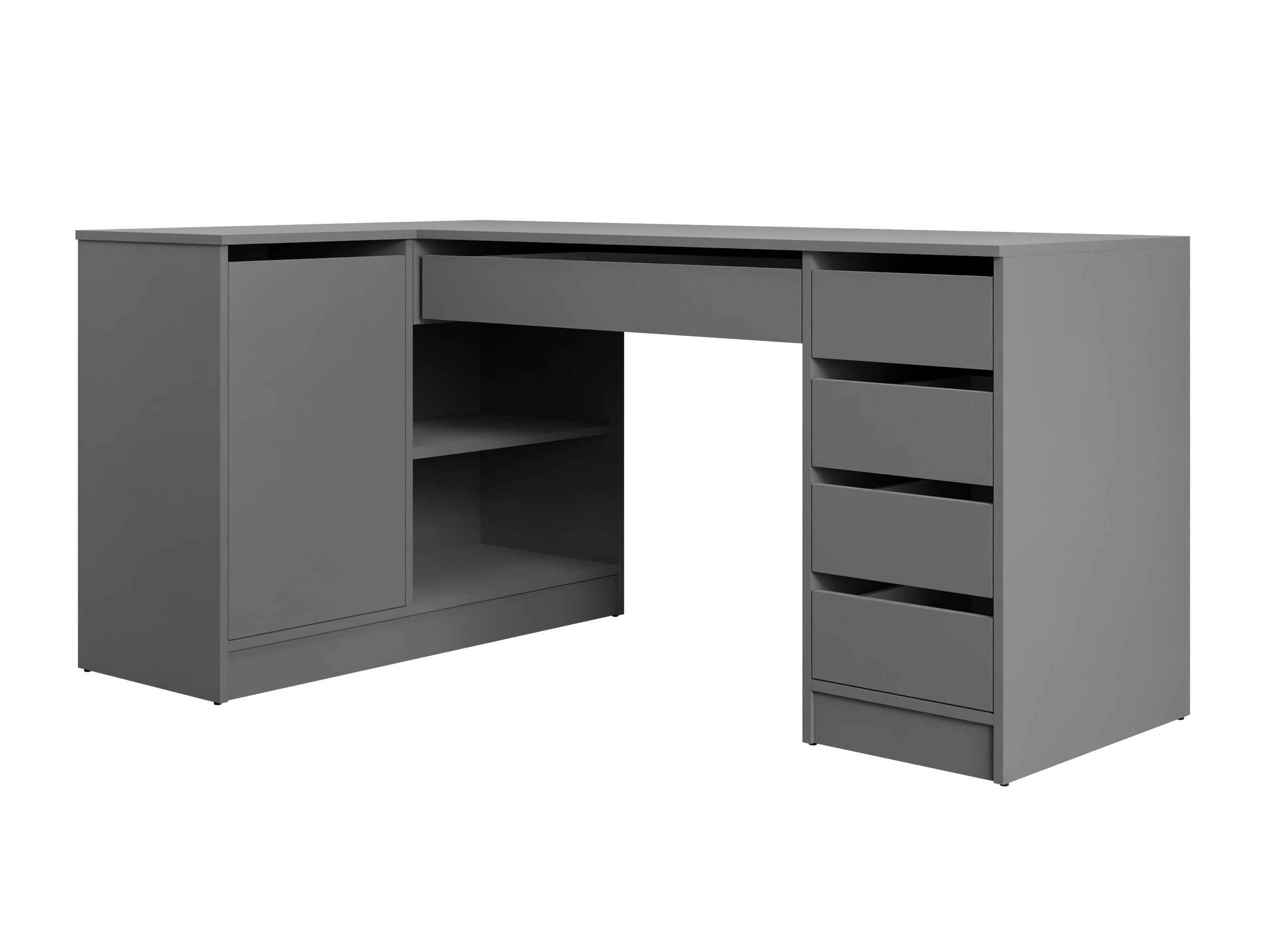 Mesa de ordenador esquinera Comfivo Terros III (Antracita)