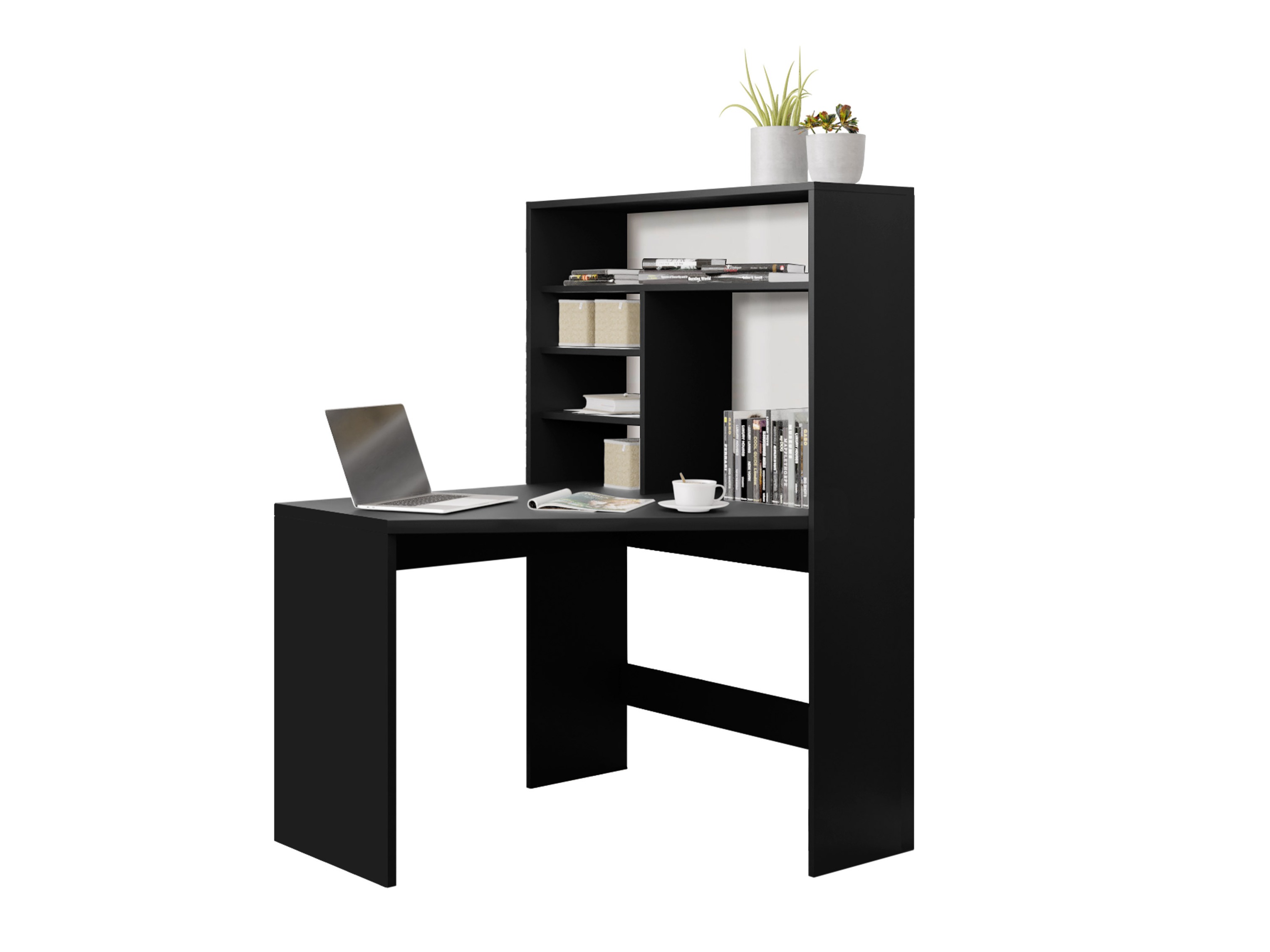 Mesa de ordenador esquinera Claral (Negro)
