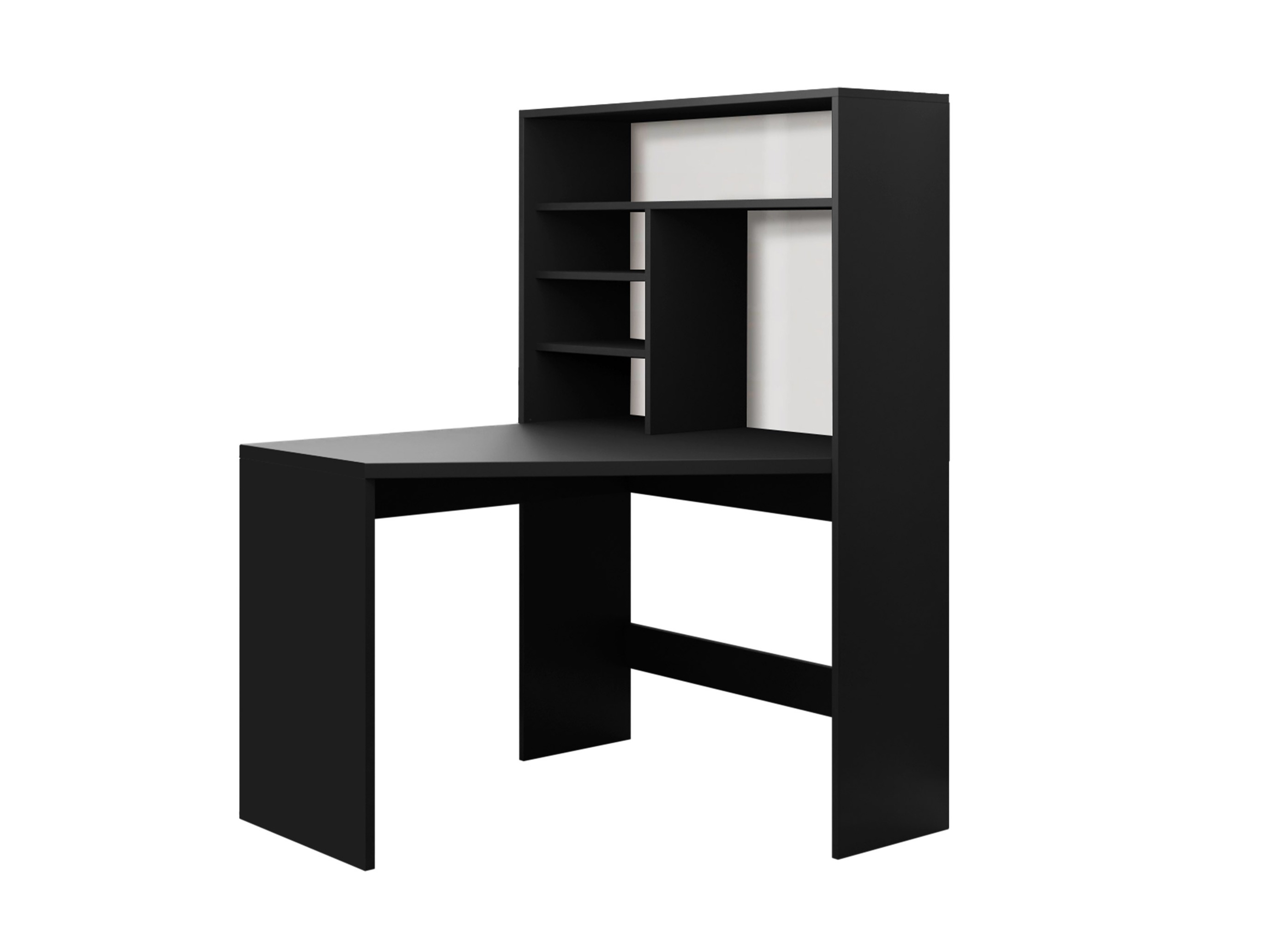 Mesa de ordenador esquinera Claral (Negro)