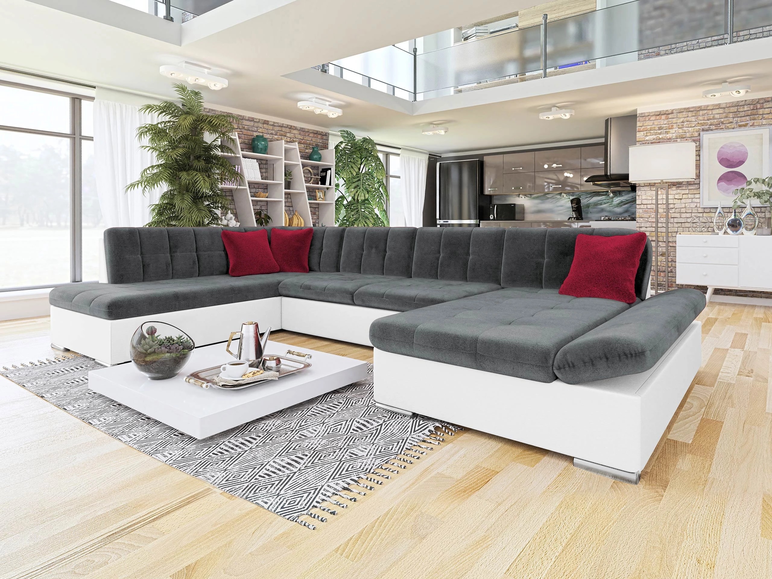 Sofá rinconero Comfivo Tilia I (Soft 017 + Kronos 22 + Kronos 02)