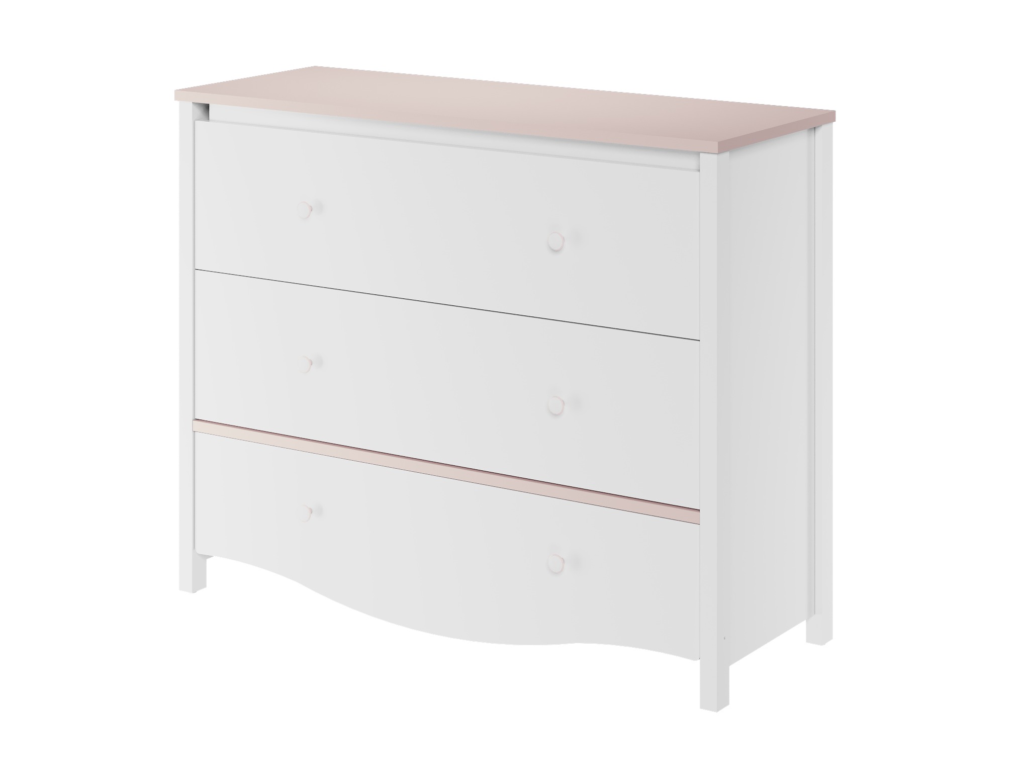 Cómoda Velferi 125 (Blanco + Rosa)