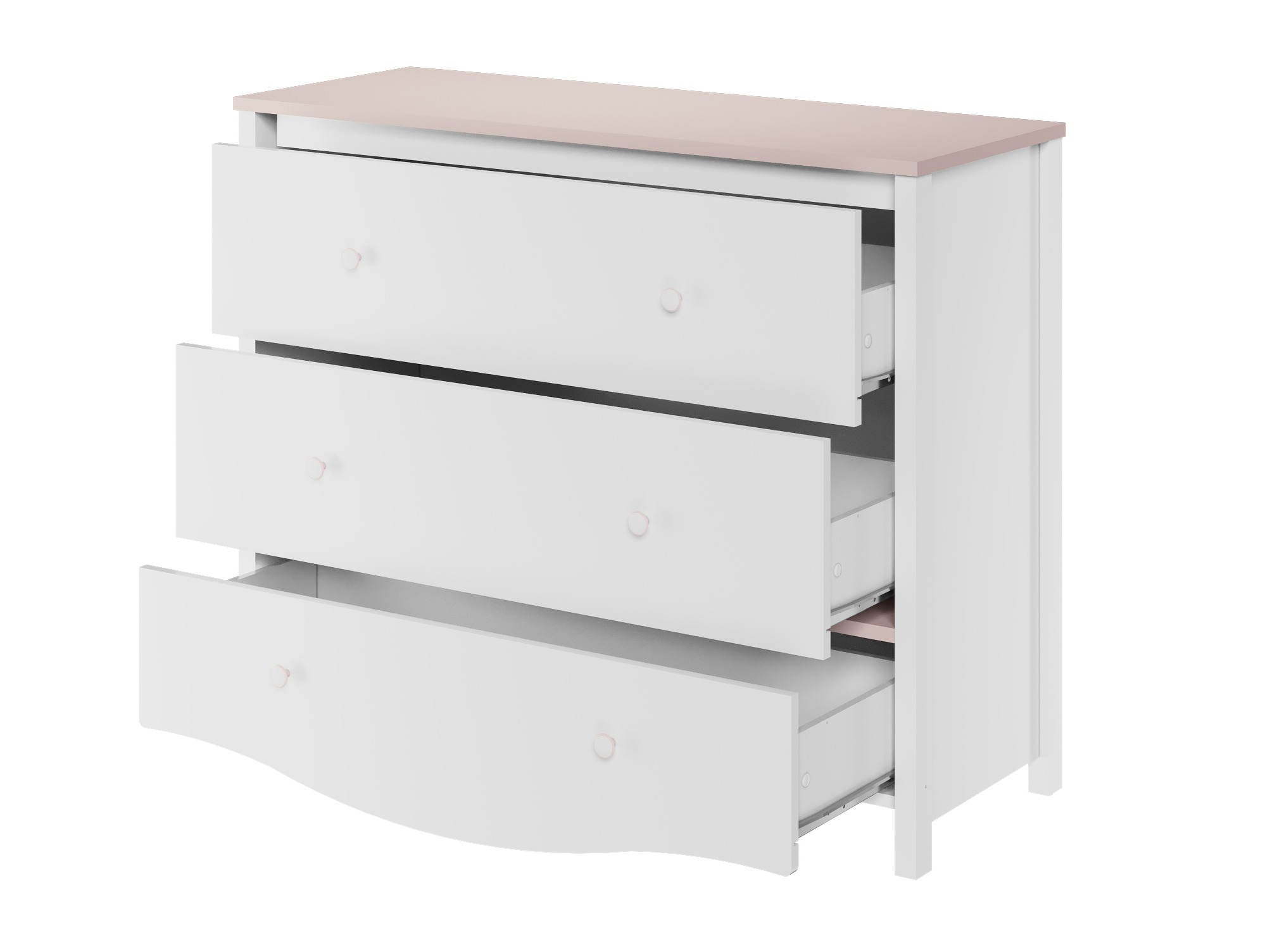 Cómoda Velferi 125 (Blanco + Rosa)