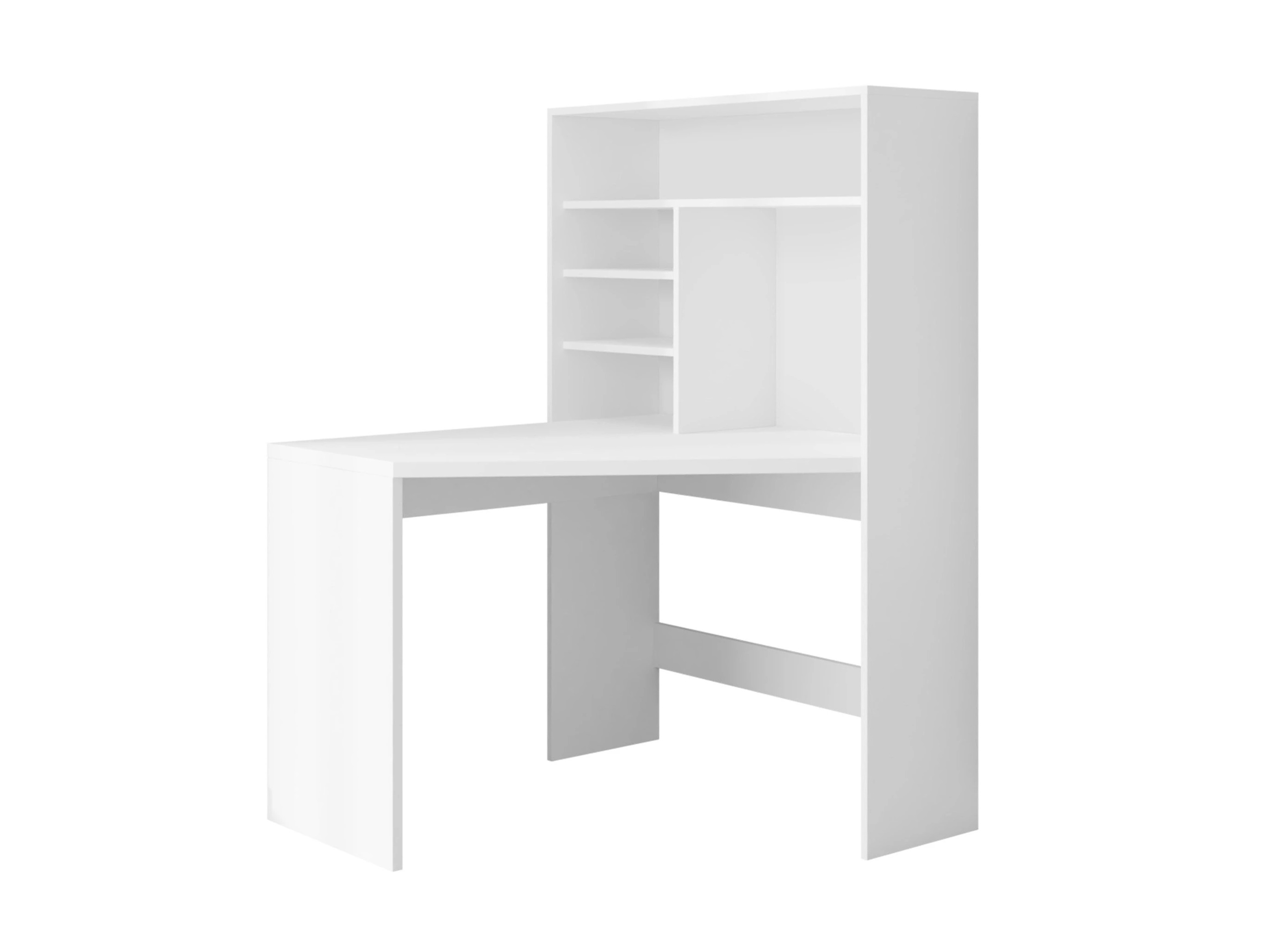 Mesa de ordenador esquinera Claral (Blanco)