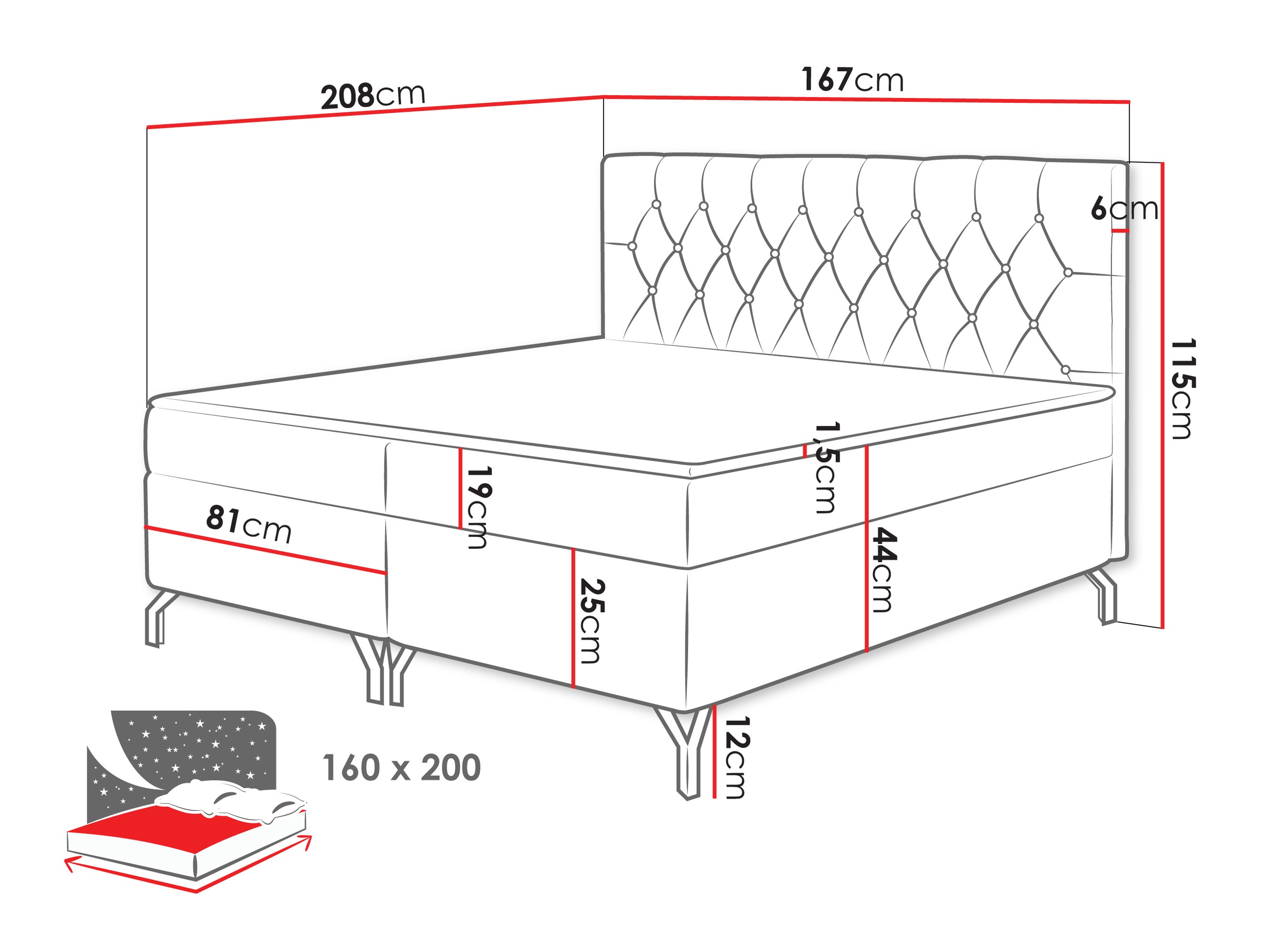 Cama continental Focus (Fresh 01)