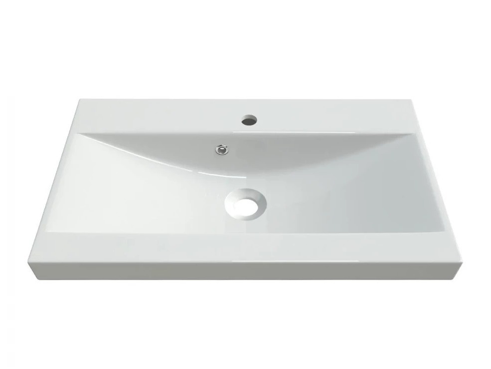 Conjunto de mueble de baño Sarasota 108 (Madera gris + Castaña)
